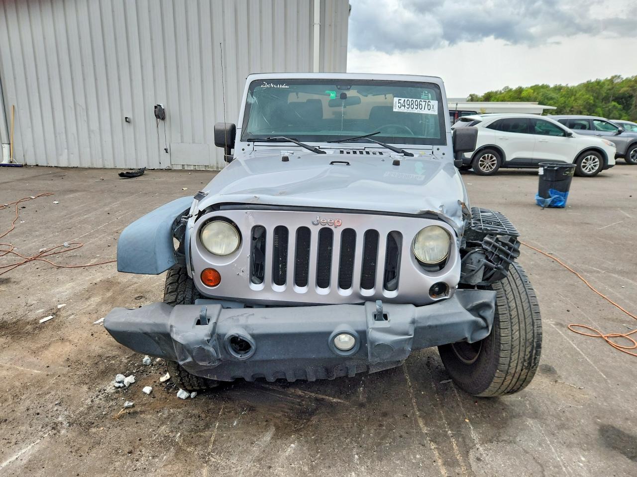 2013 Jeep Wrangler Sport Silver vin: 1C4AJWAG4DL674608