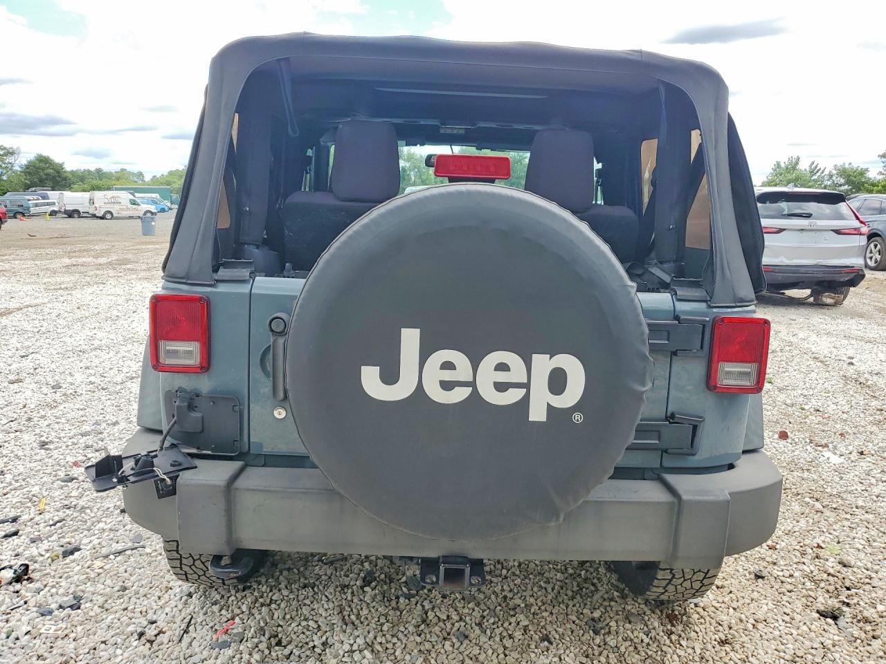 2014 Jeep Wrangler Sport Gray vin: 1C4AJWAG4EL107087