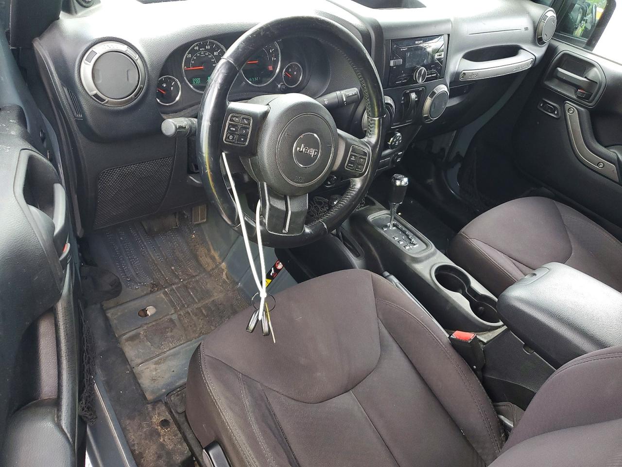 2014 Jeep Wrangler Sport Gray vin: 1C4AJWAG4EL107087