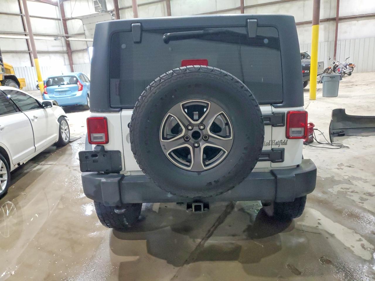 2014 Jeep Wrangler Sport White vin: 1C4AJWAG4EL316426