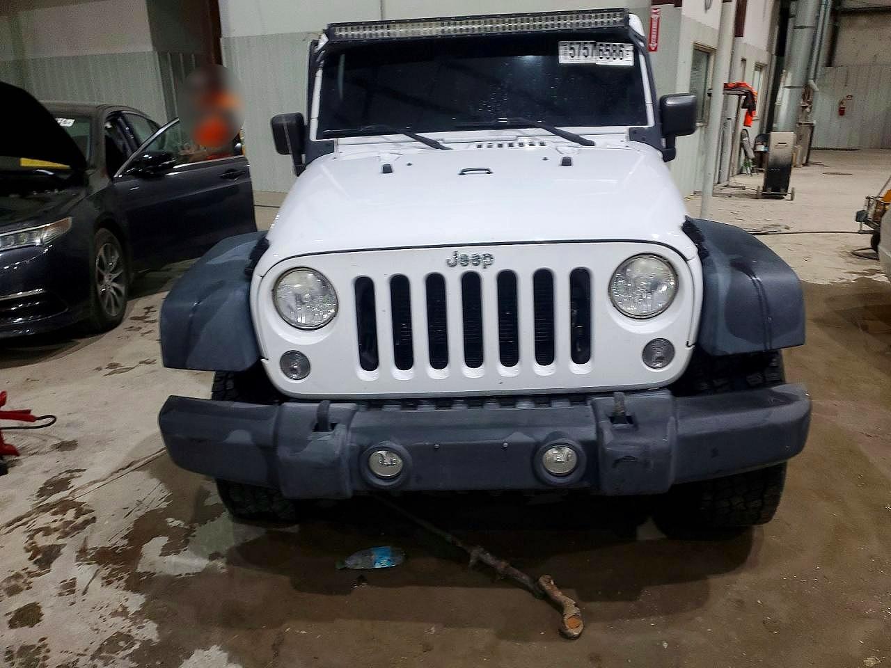 2014 Jeep Wrangler Sport White vin: 1C4AJWAG4EL316426