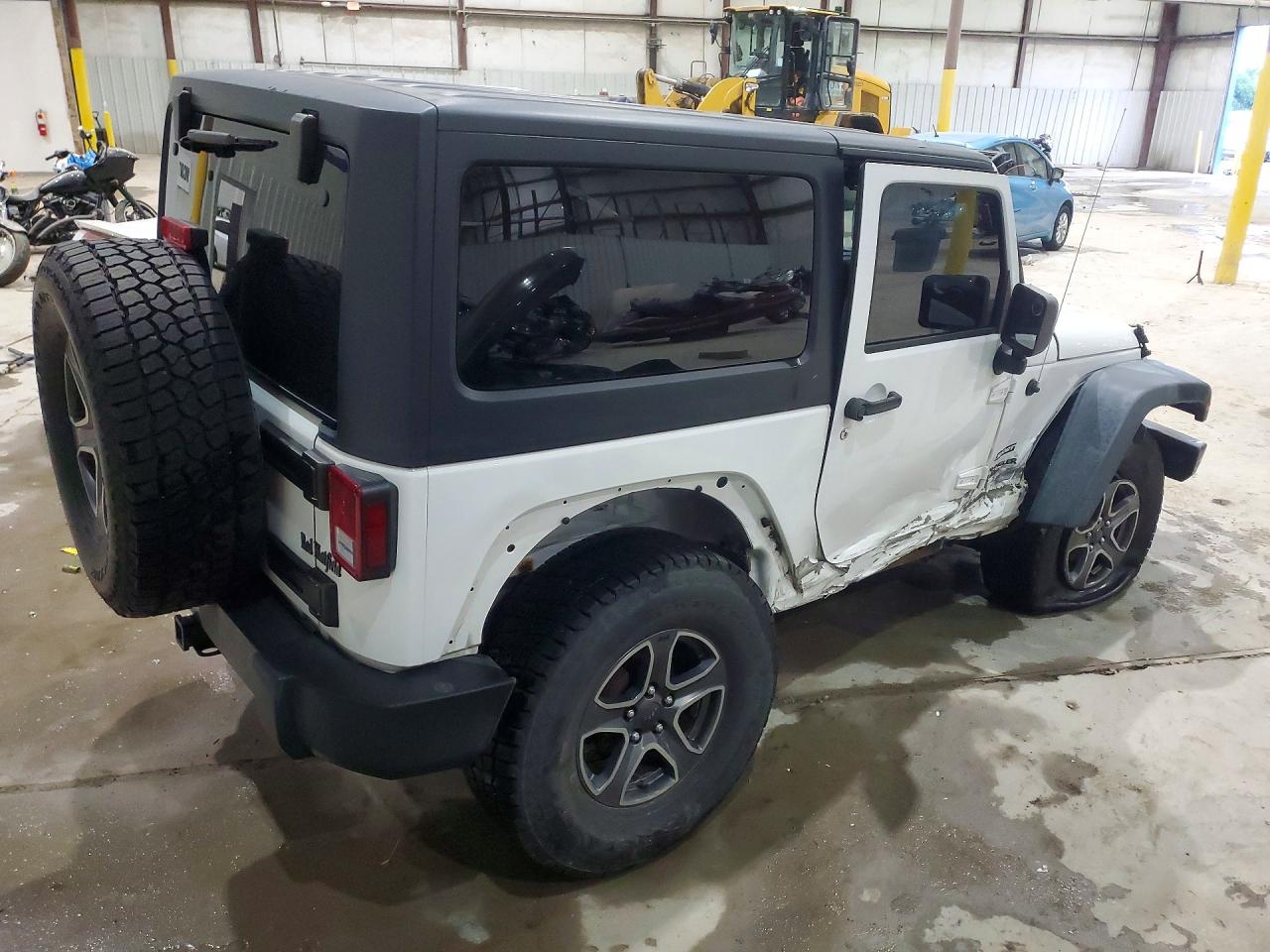 2014 Jeep Wrangler Sport White vin: 1C4AJWAG4EL316426