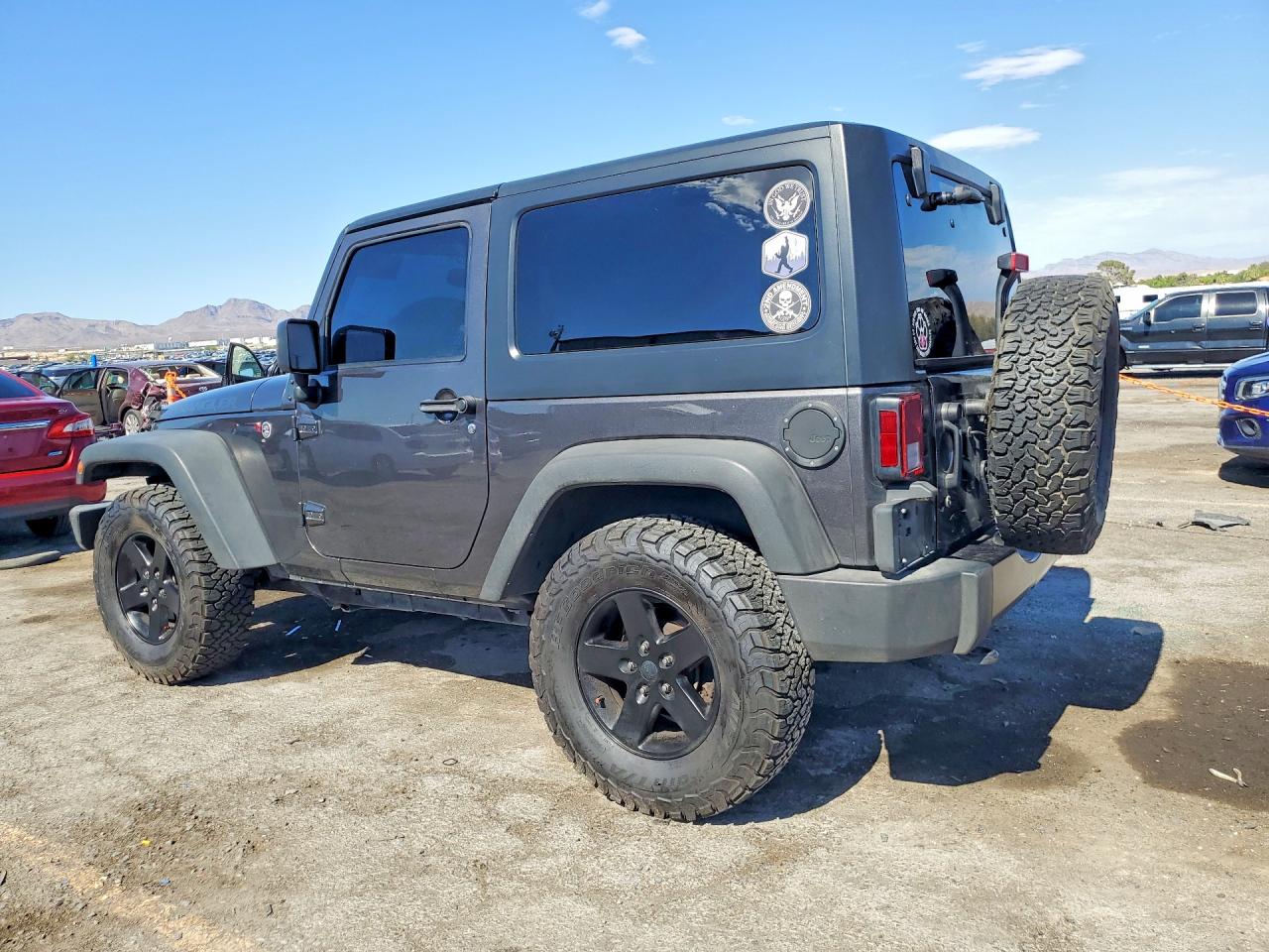 2017 Jeep Wrangler Sport Gray vin: 1C4AJWAG4HL640044