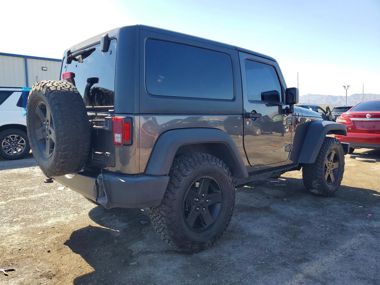 2017 Jeep Wrangler Sport Gray vin: 1C4AJWAG4HL640044