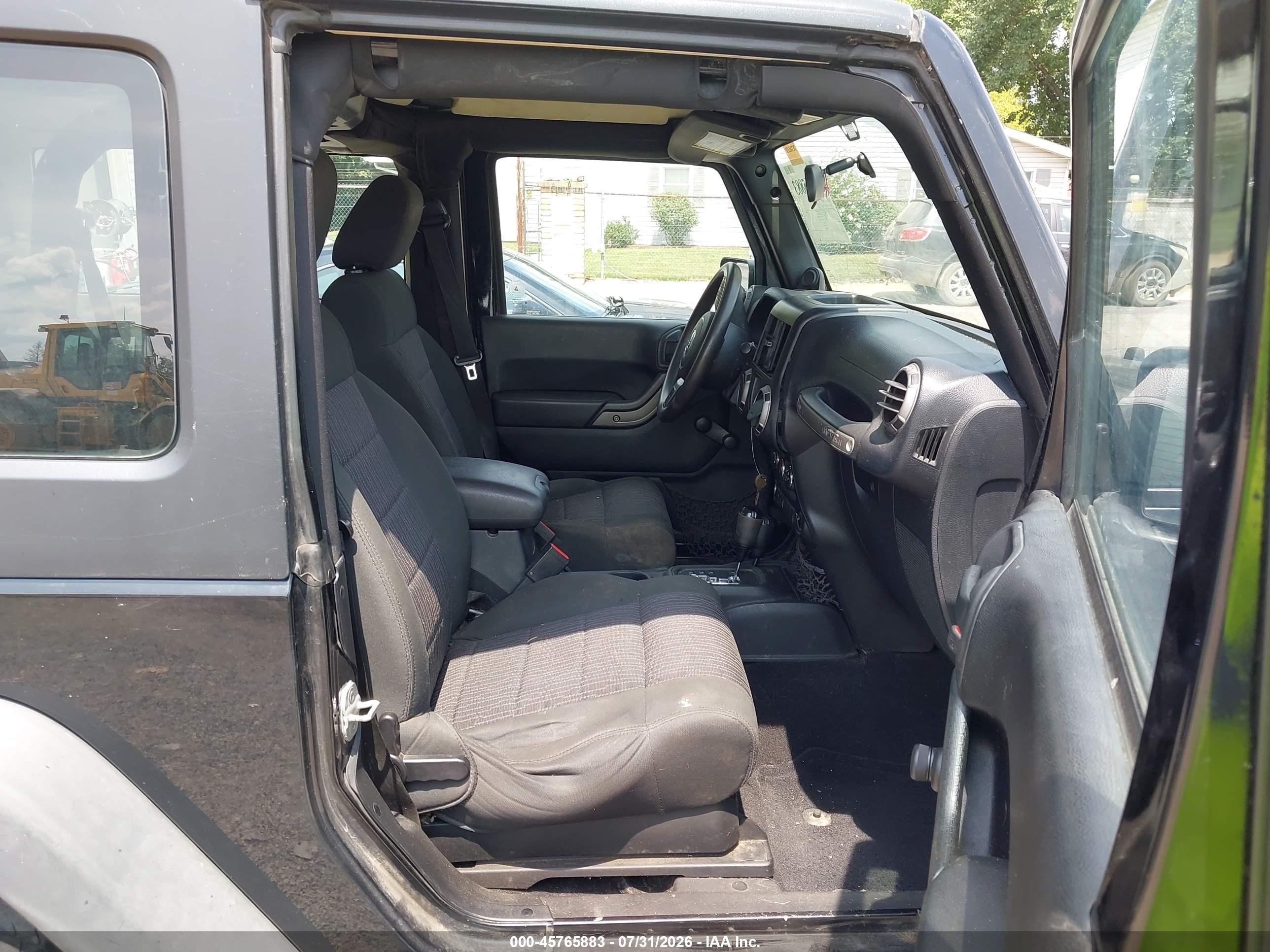 2012 Jeep Wrangler Sport Black vin: 1C4AJWAG5CL177548