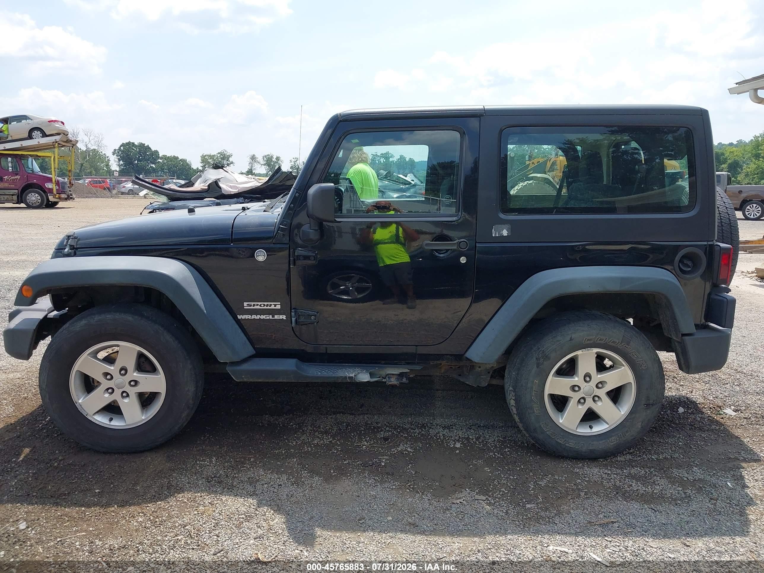 2012 Jeep Wrangler Sport Black vin: 1C4AJWAG5CL177548