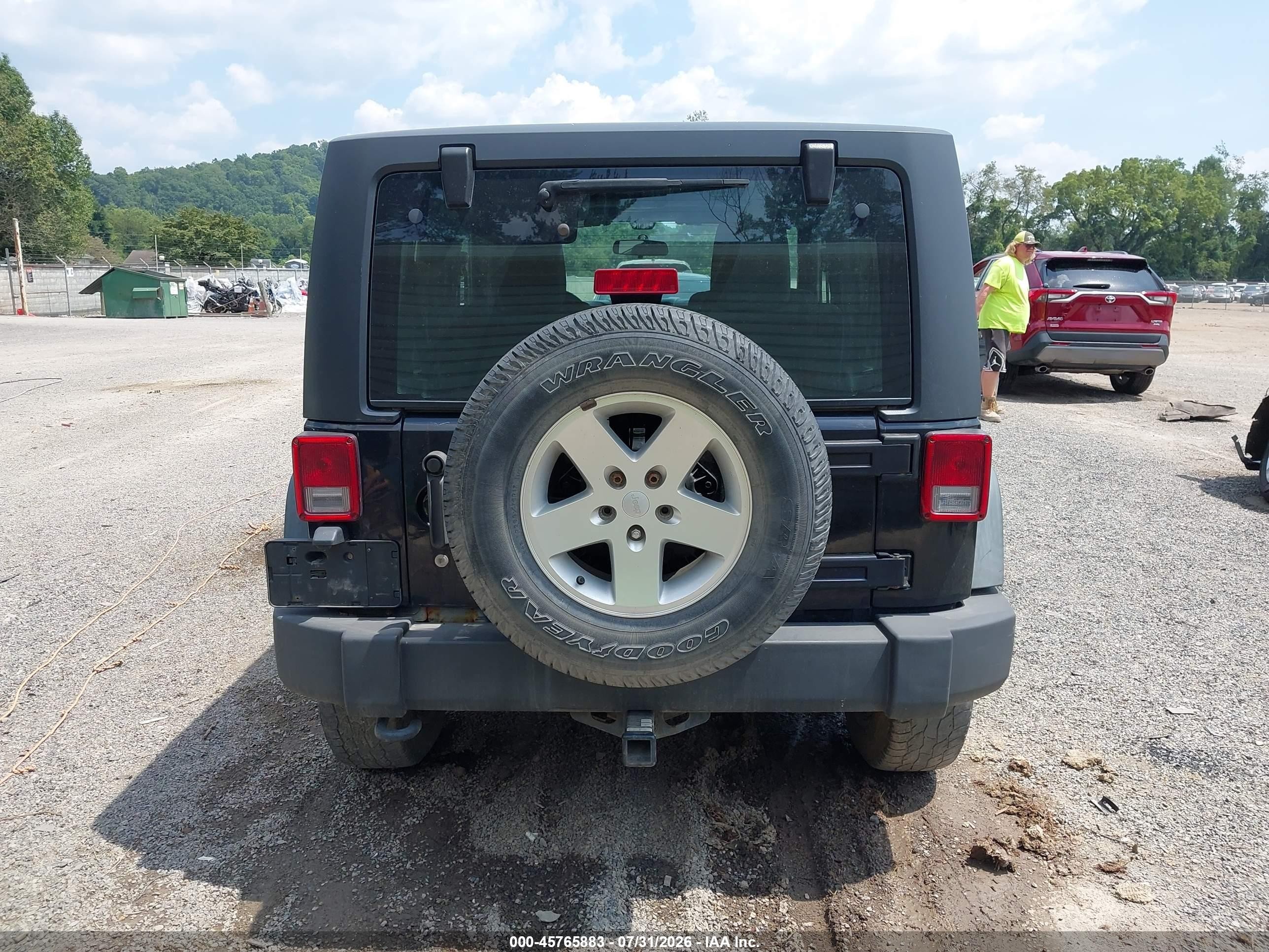 2012 Jeep Wrangler Sport Black vin: 1C4AJWAG5CL177548