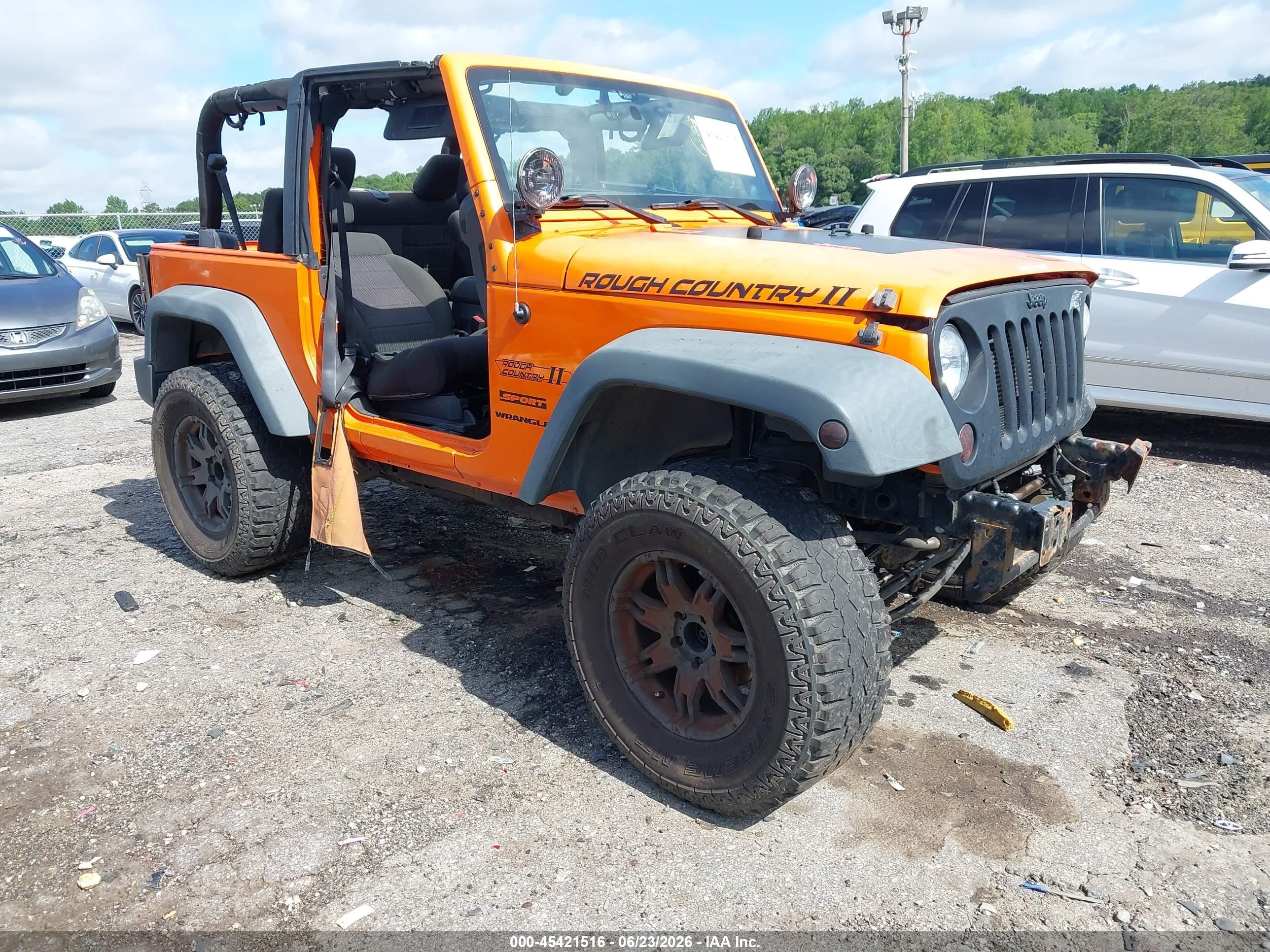 2012 Jeep Wrangler Sport Orange vin: 1C4AJWAG5CL193281