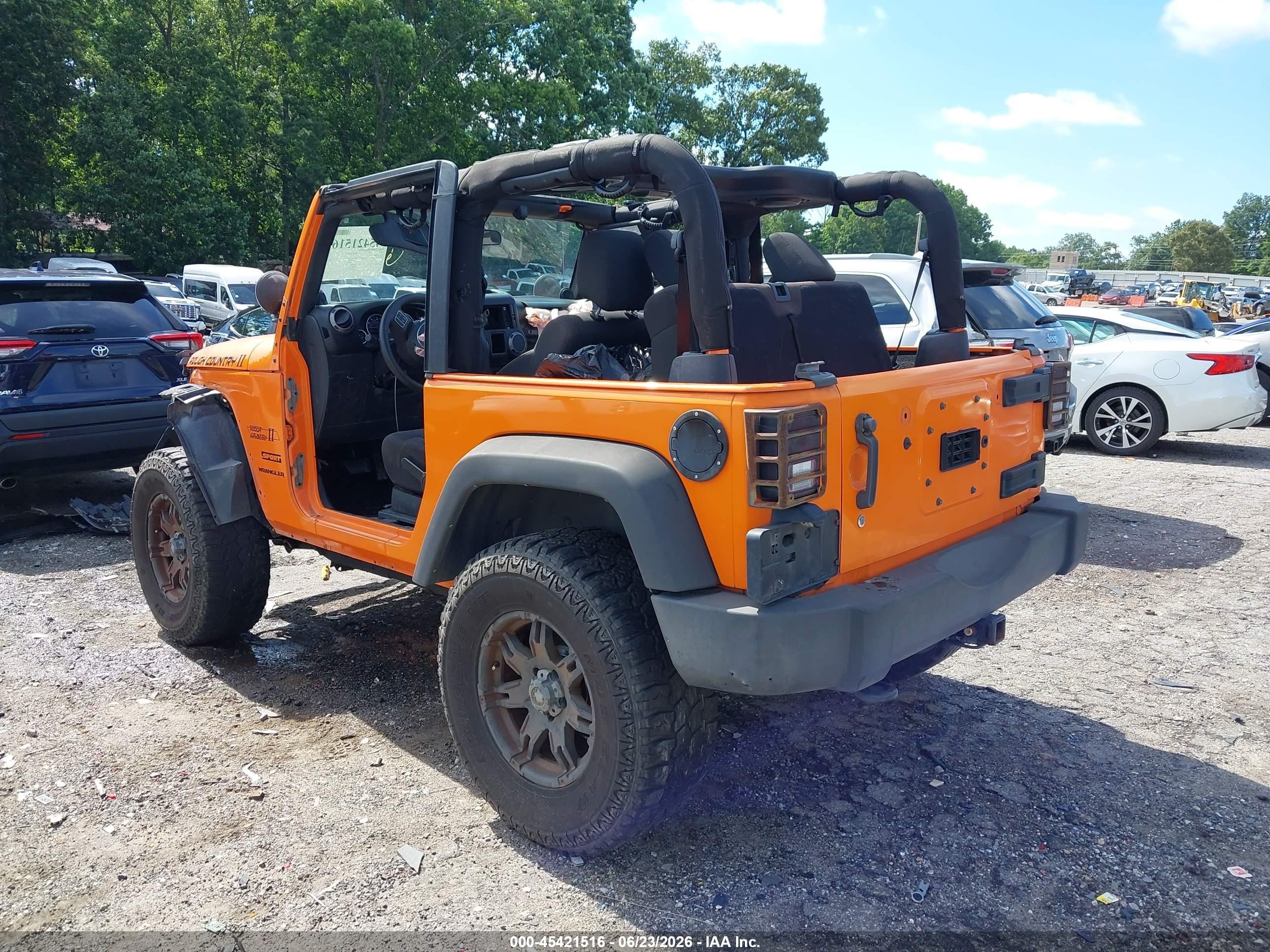 2012 Jeep Wrangler Sport Оранжевый vin: 1C4AJWAG5CL193281
