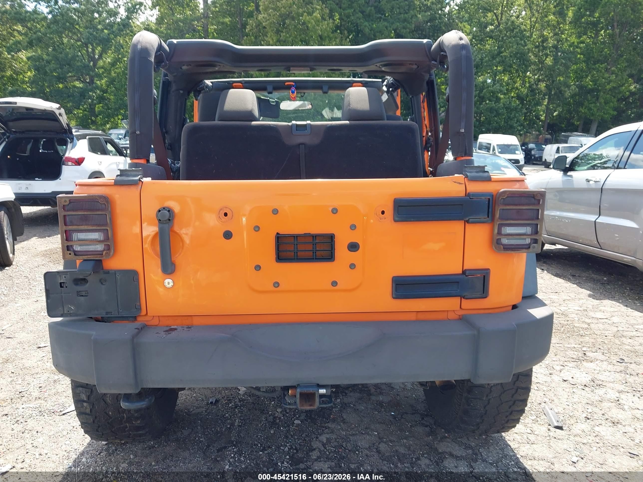 2012 Jeep Wrangler Sport Оранжевый vin: 1C4AJWAG5CL193281
