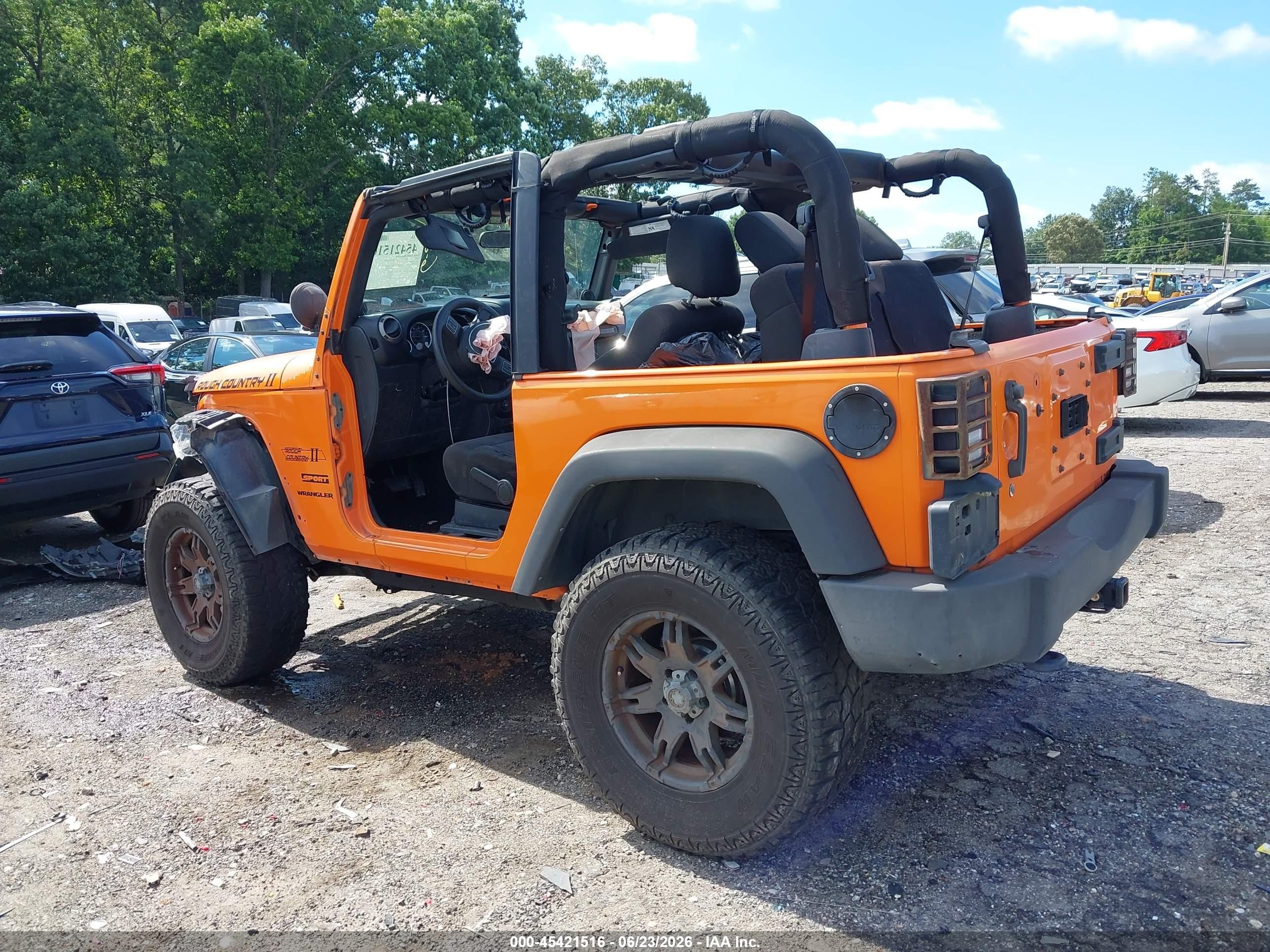 2012 Jeep Wrangler Sport Оранжевый vin: 1C4AJWAG5CL193281