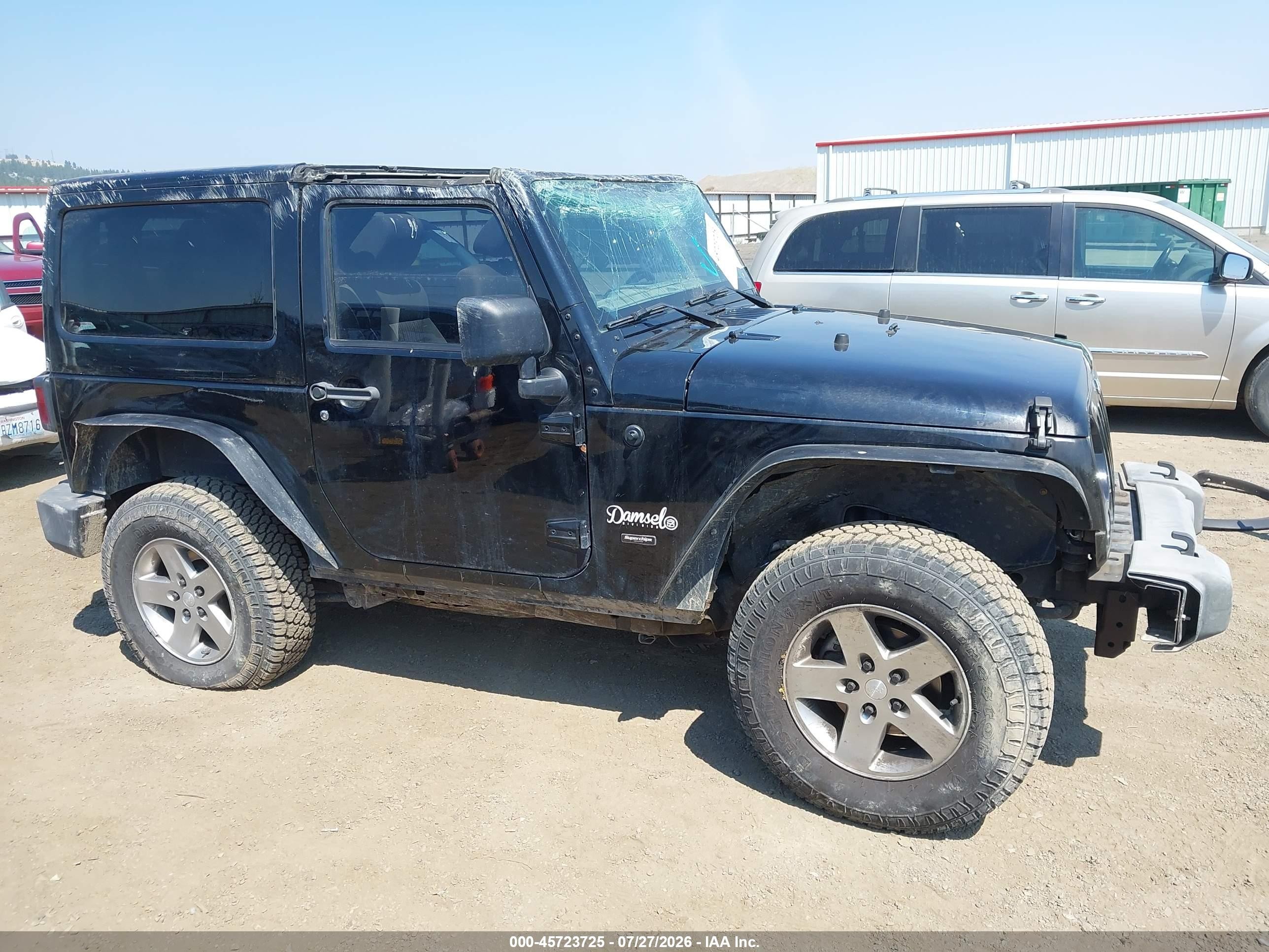 2012 Jeep Wrangler Sport Black vin: 1C4AJWAG5CL193474