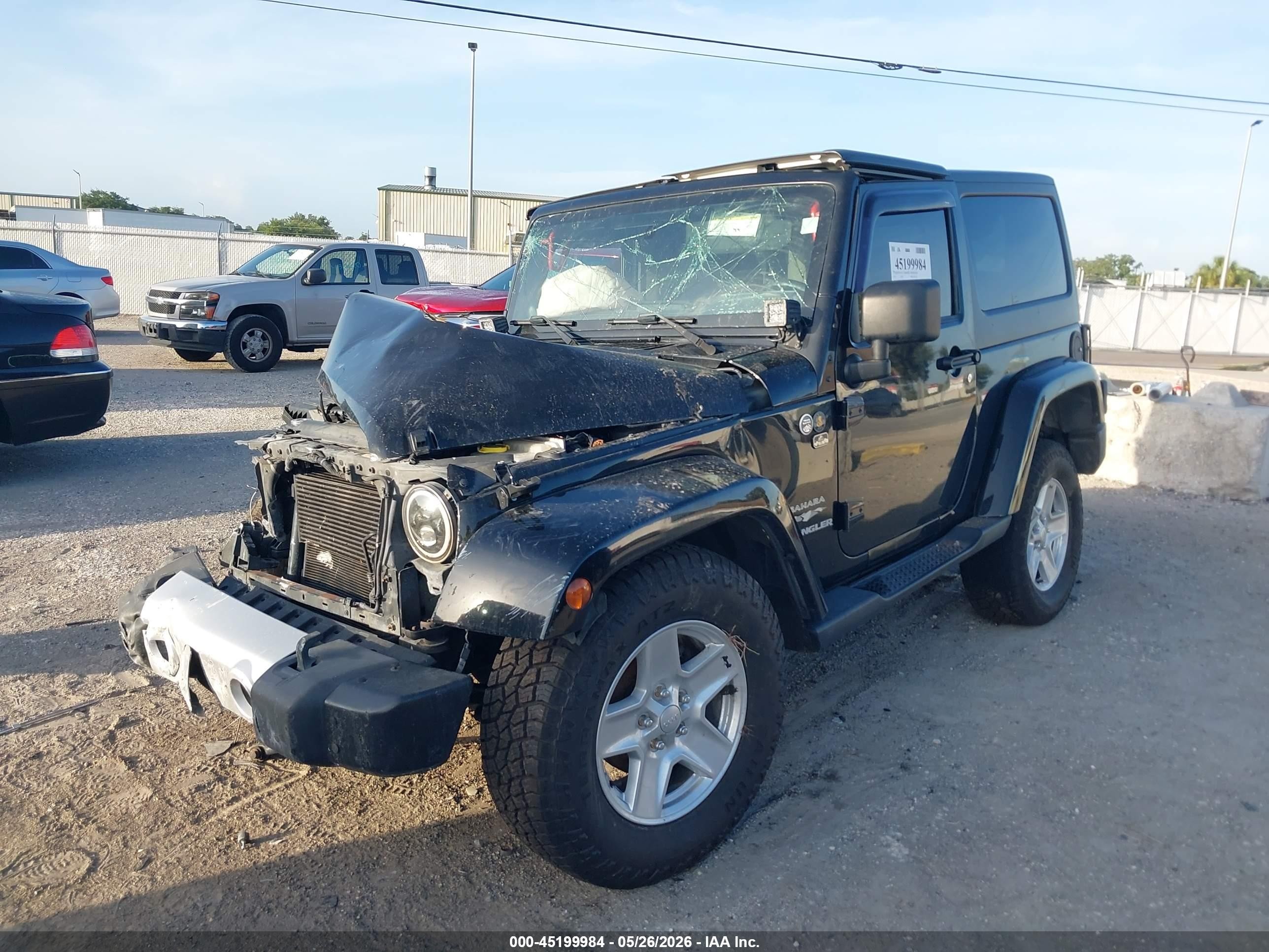 2012 Jeep Wrangler Sport Черный vin: 1C4AJWAG5CL237568