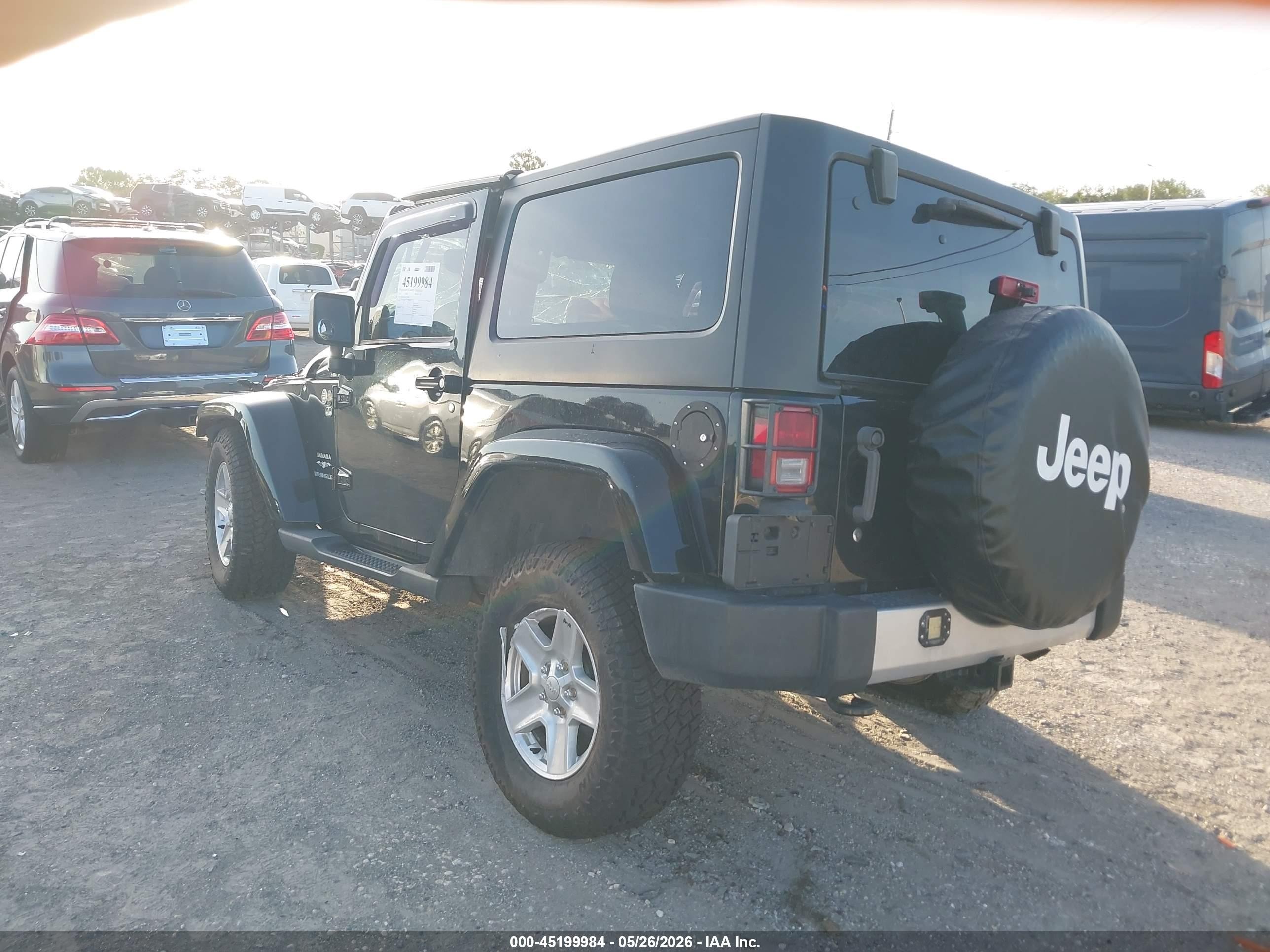 2012 Jeep Wrangler Sport Черный vin: 1C4AJWAG5CL237568