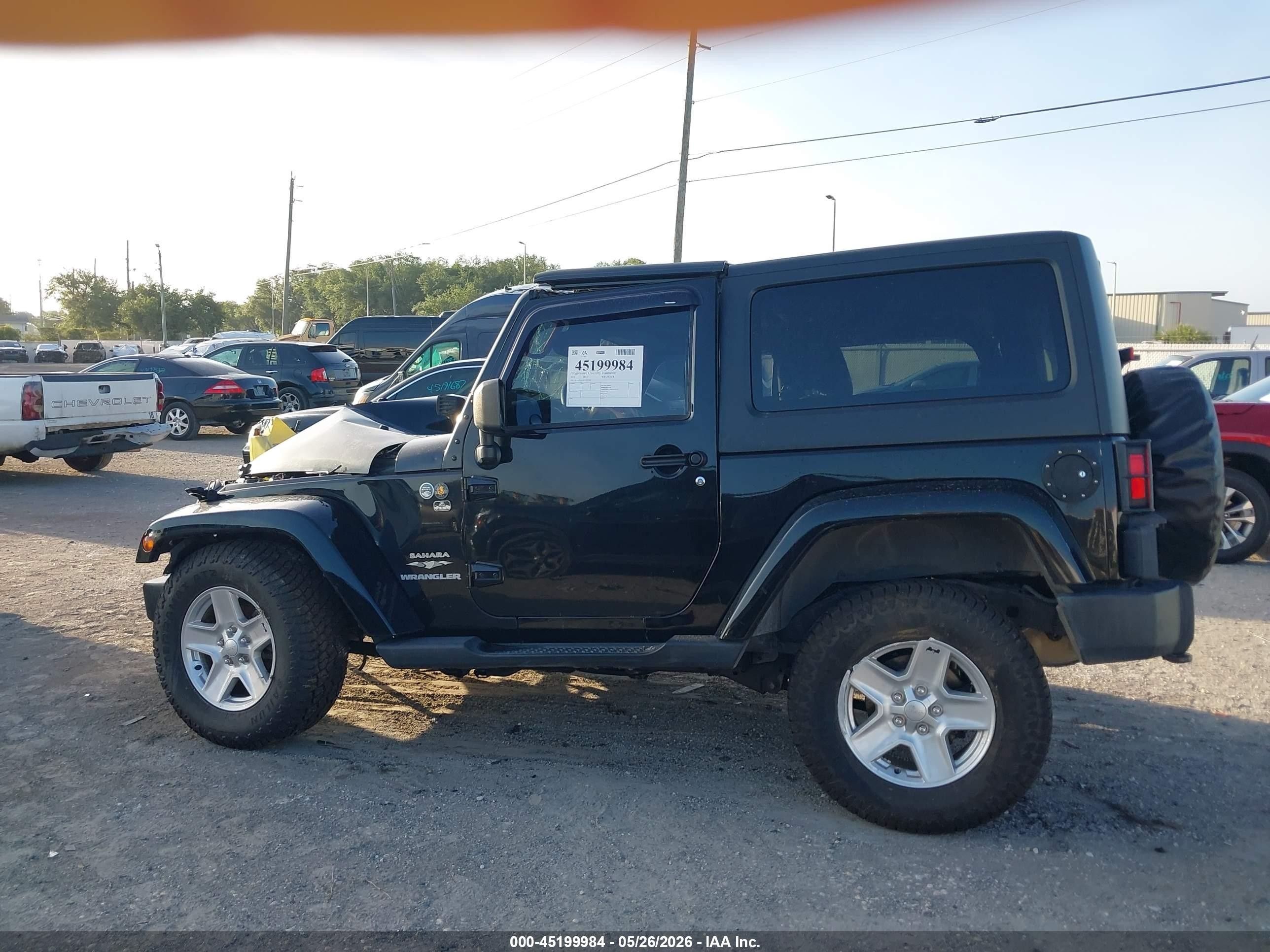 2012 Jeep Wrangler Sport Черный vin: 1C4AJWAG5CL237568
