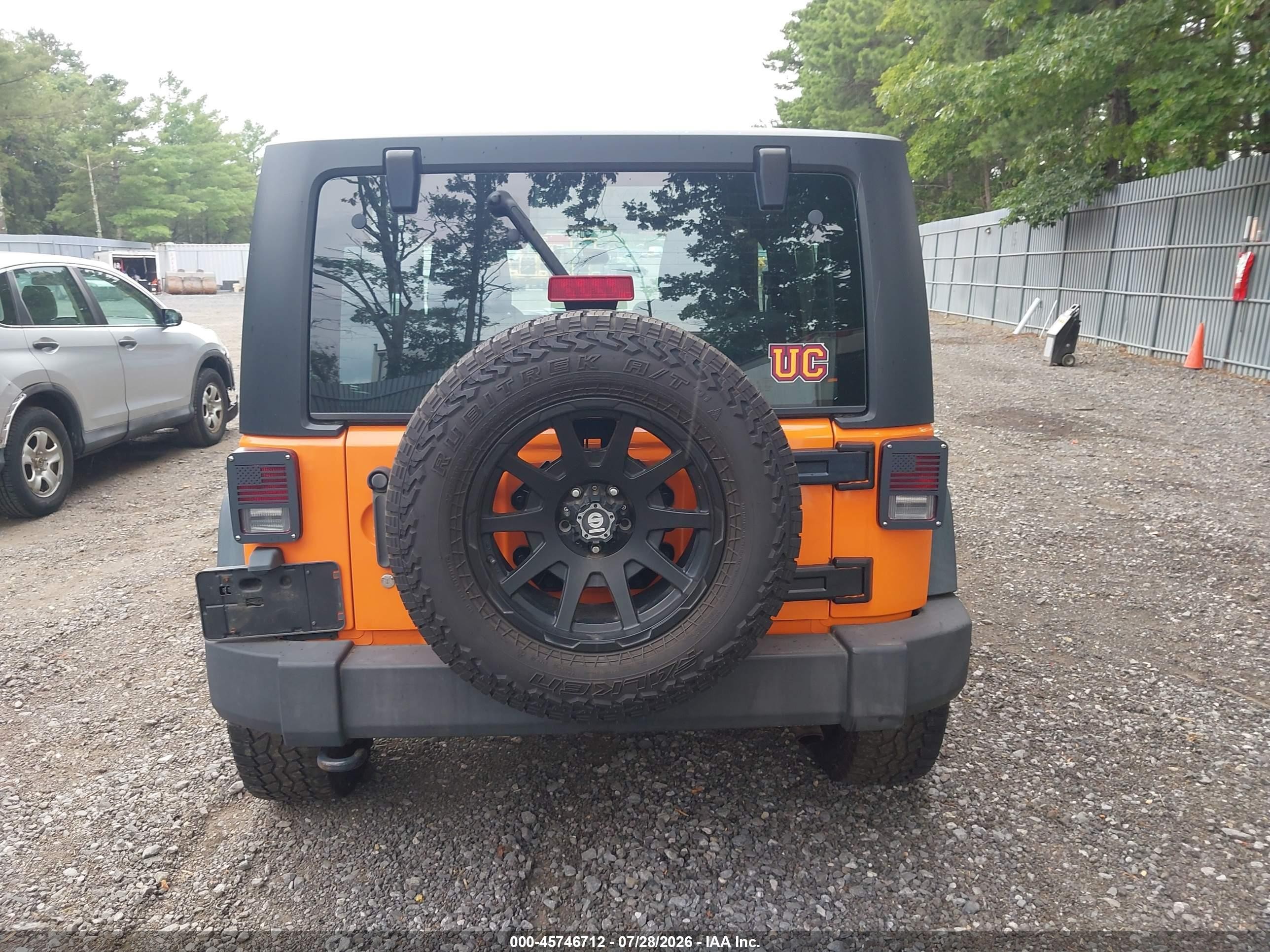2012 Jeep Wrangler Sport Orange vin: 1C4AJWAG5CL279755