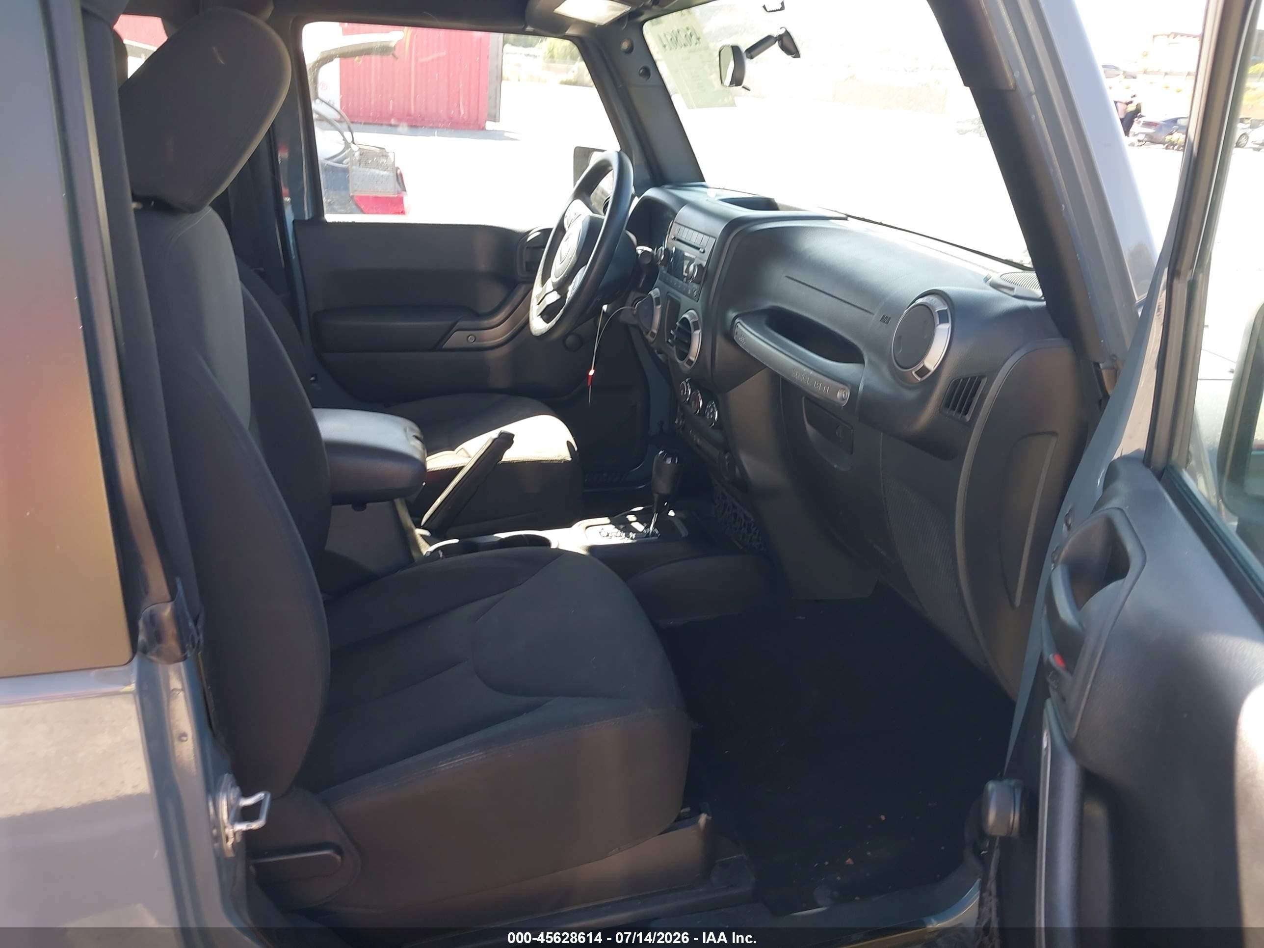 2015 Jeep Wrangler Sport Gray vin: 1C4AJWAG5FL668271