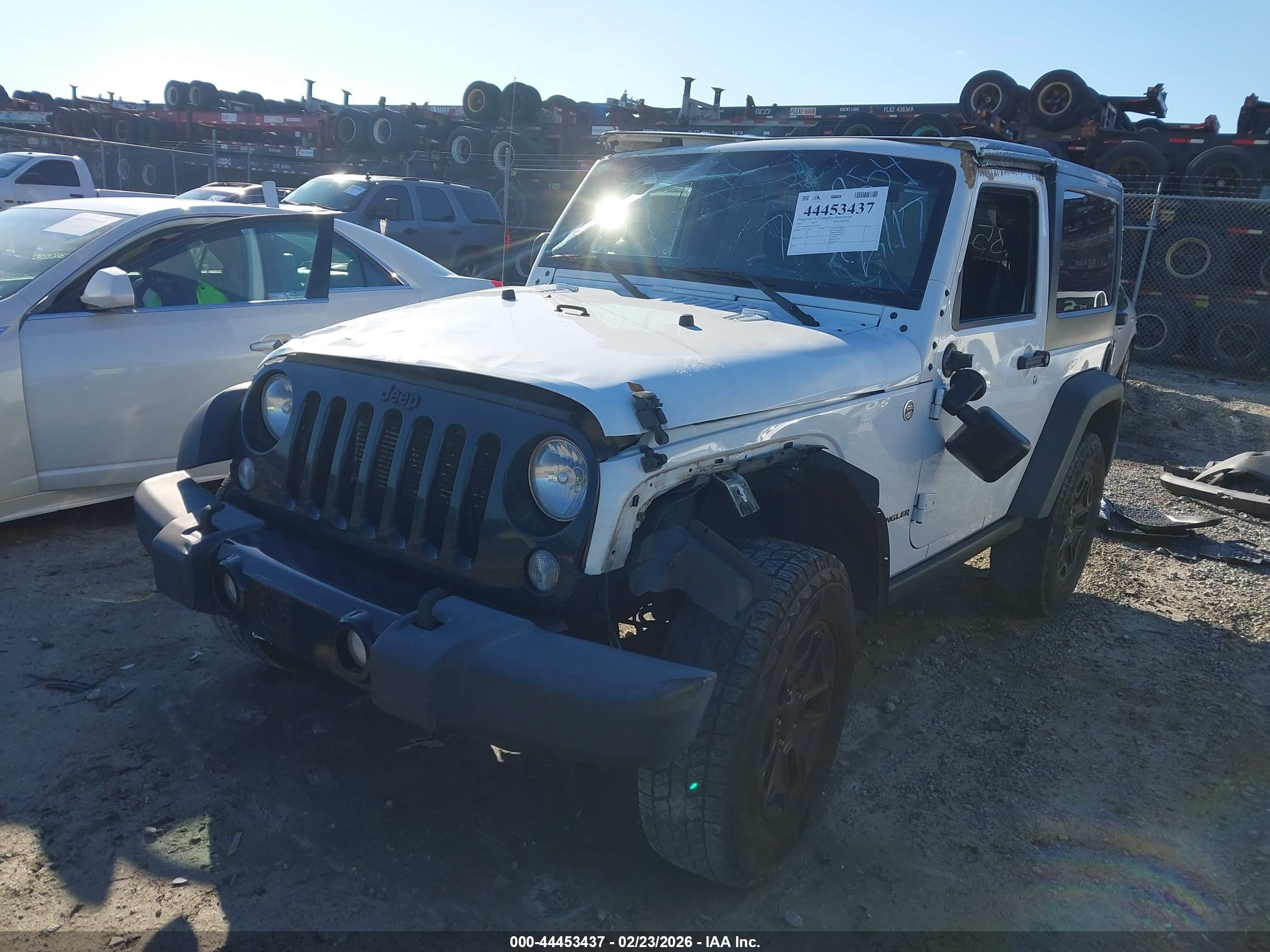 2015 Jeep Wrangler Willys Wheeler White vin: 1C4AJWAG5FL742854