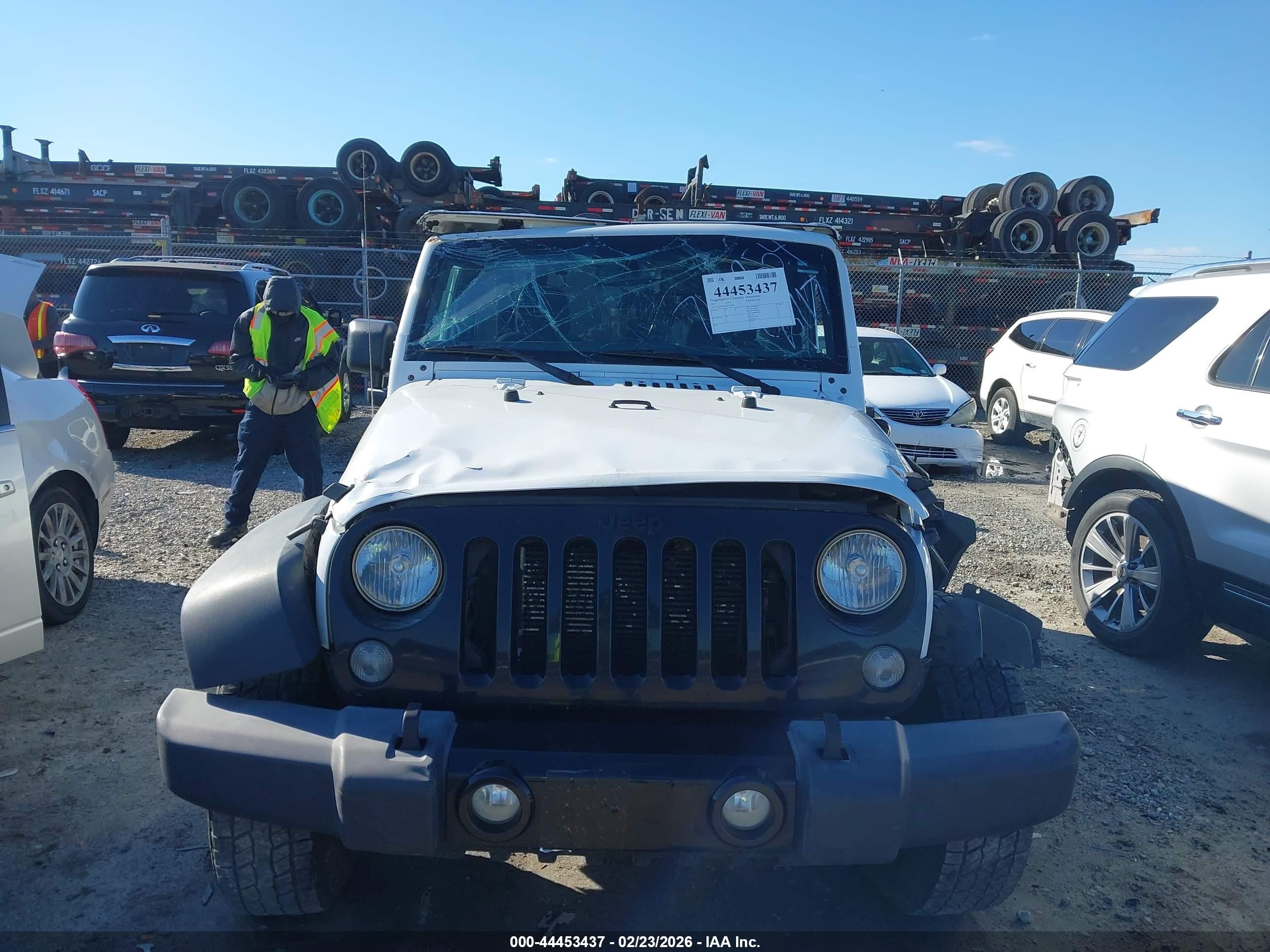2015 Jeep Wrangler Willys Wheeler White vin: 1C4AJWAG5FL742854