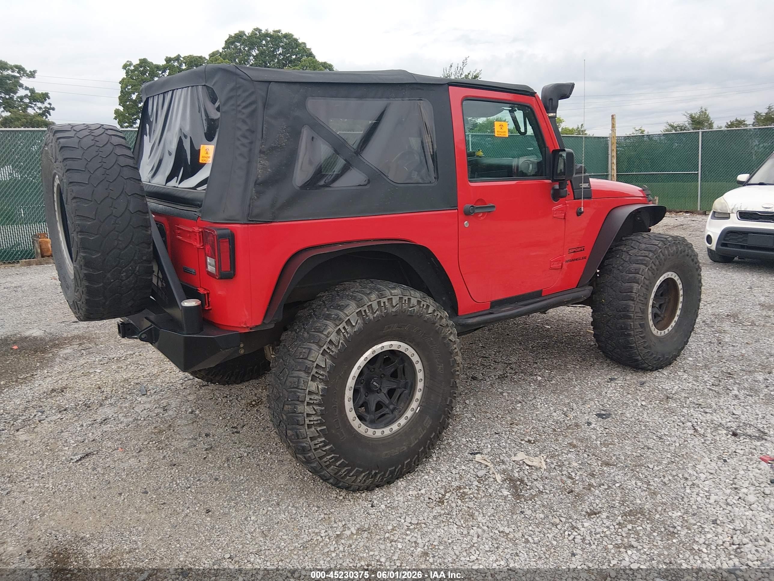 2016 Jeep Wrangler Sport Красный vin: 1C4AJWAG5GL183923