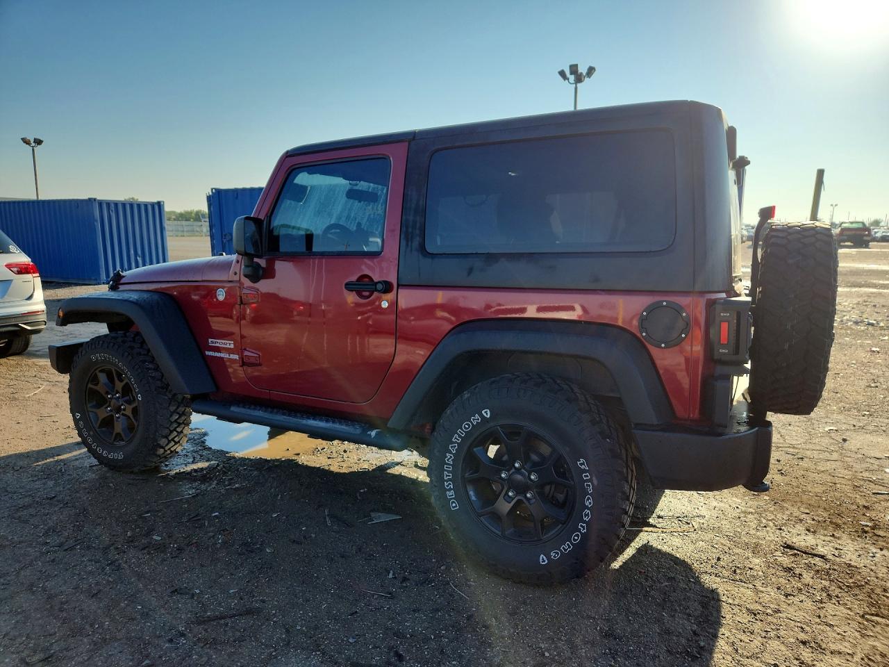 2012 Jeep Wrangler Sport Maroon vin: 1C4AJWAG6CL168535