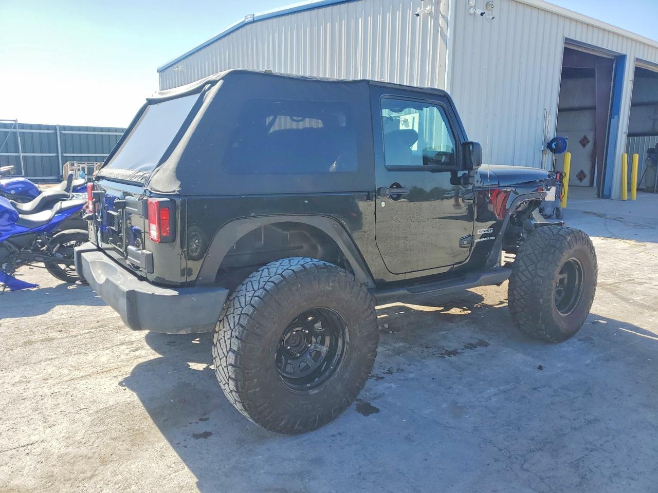 2012 Jeep Wrangler Sport Black vin: 1C4AJWAG6CL192205