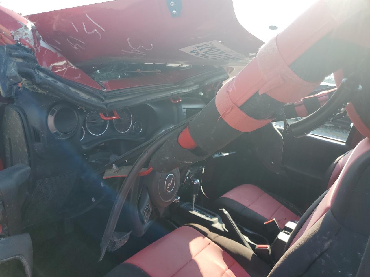 2012 Jeep Wrangler Sport Red vin: 1C4AJWAG6CL198652