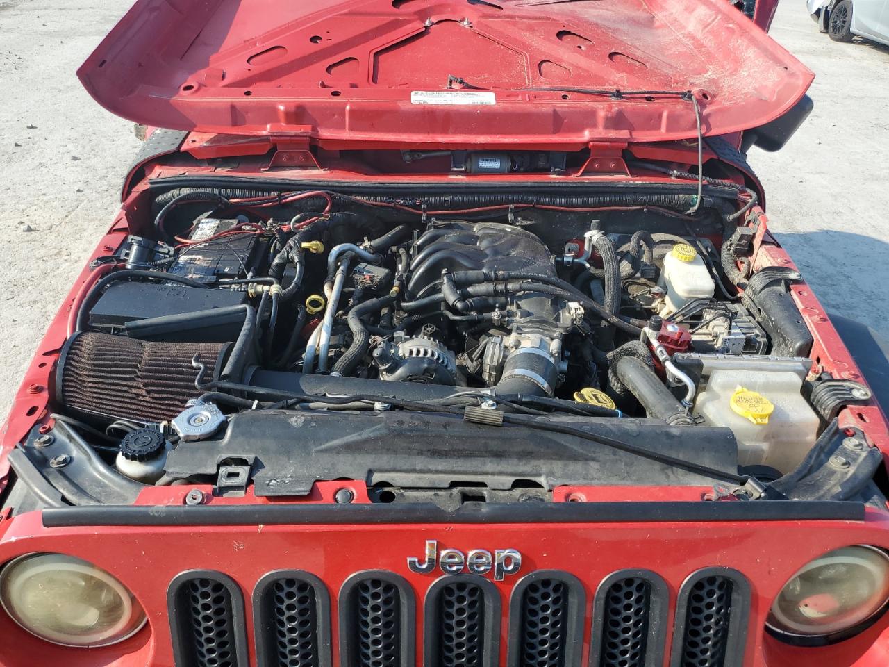 2012 Jeep Wrangler Sport Red vin: 1C4AJWAG6CL198652