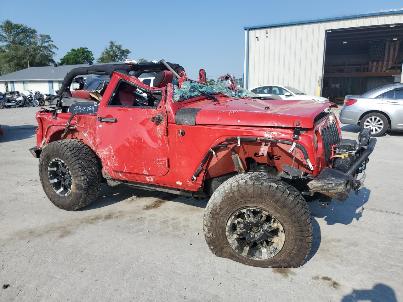 2012 Jeep Wrangler Sport Red vin: 1C4AJWAG6CL198652