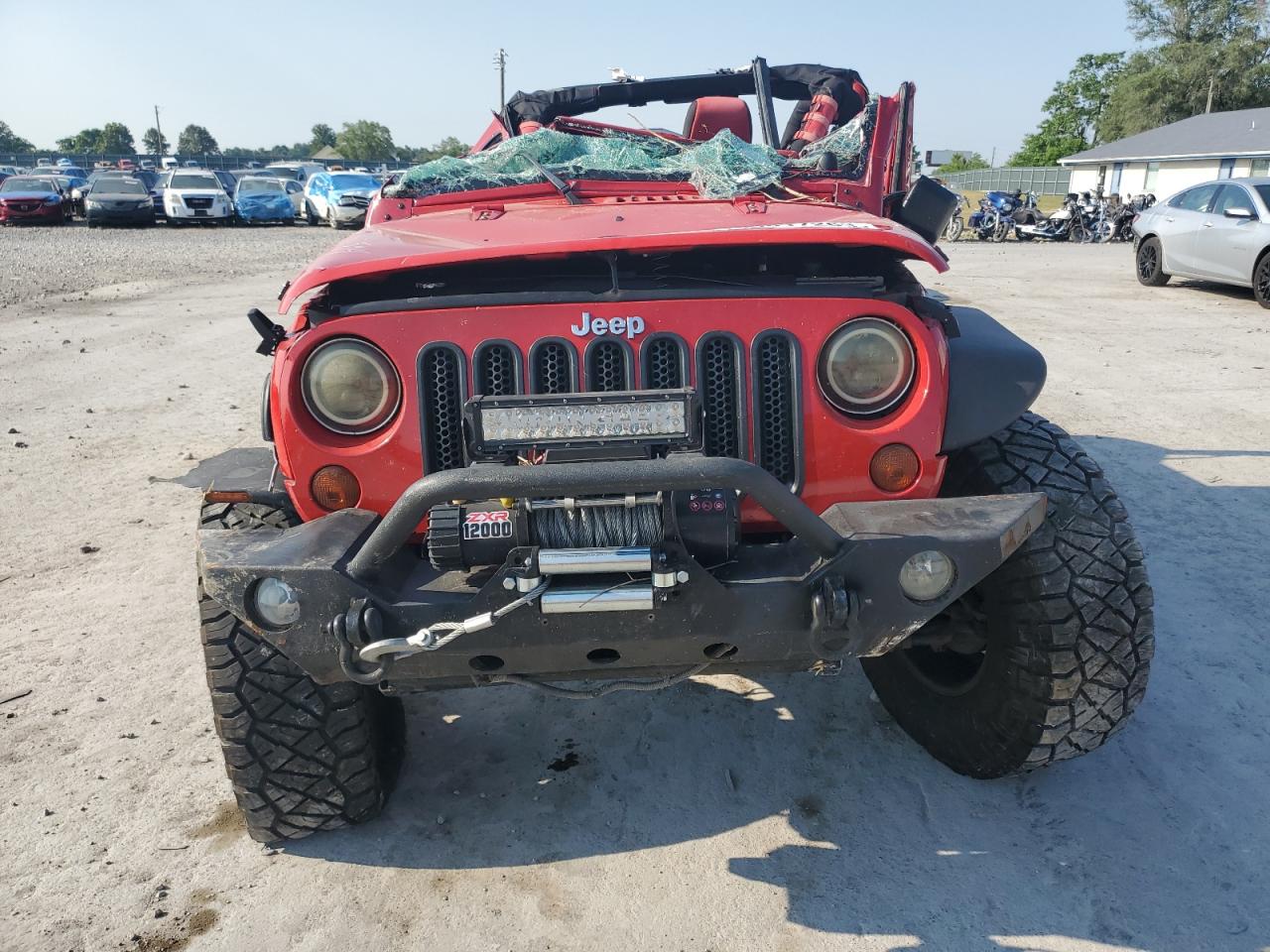 2012 Jeep Wrangler Sport Red vin: 1C4AJWAG6CL198652
