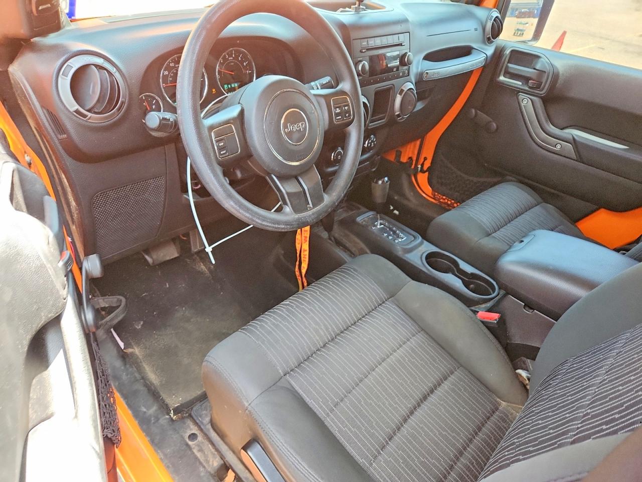 2012 Jeep Wrangler Sport Orange vin: 1C4AJWAG6CL281062