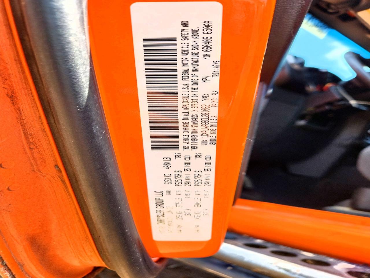 2012 Jeep Wrangler Sport Orange vin: 1C4AJWAG6CL281062