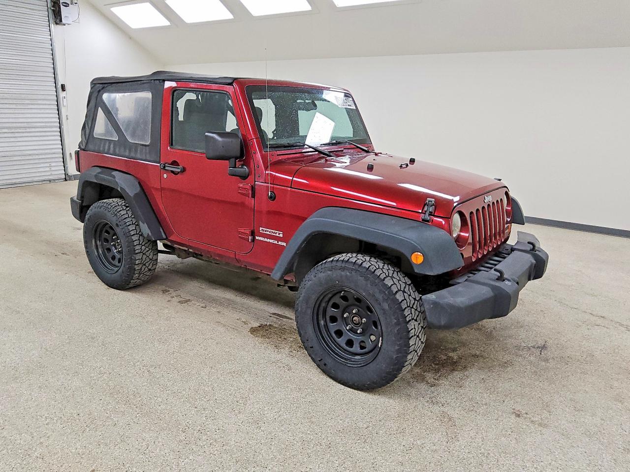 2012 Jeep Wrangler Sport Maroon vin: 1C4AJWAG6CL284835