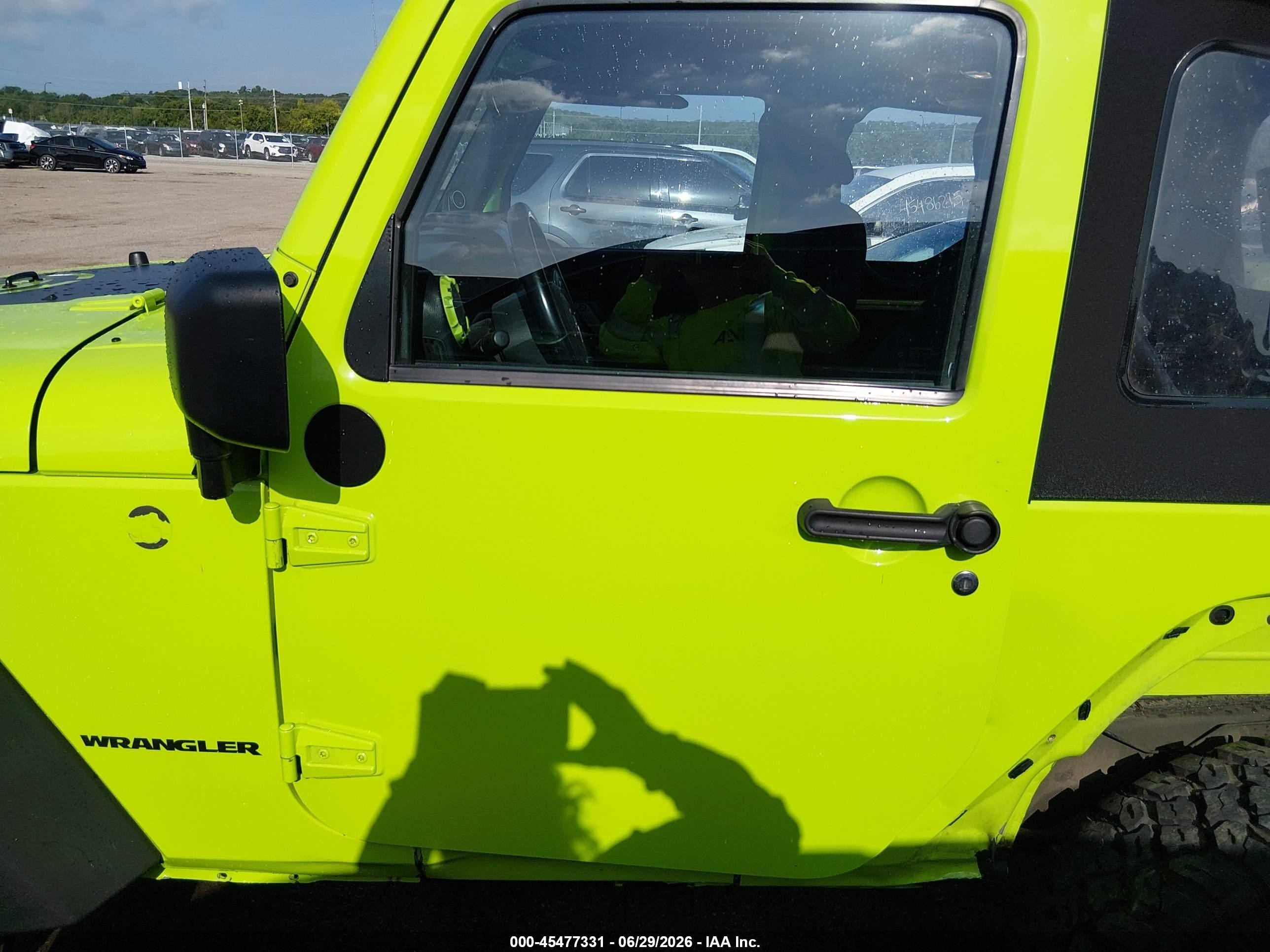 2013 Jeep Wrangler Sport Зеленый vin: 1C4AJWAG6DL506906