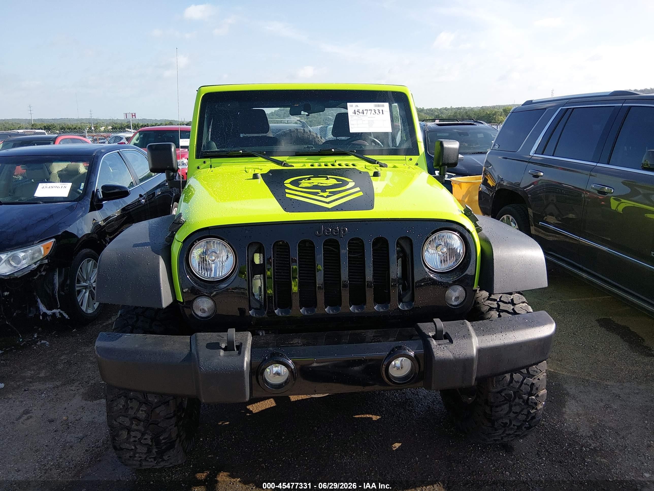 2013 Jeep Wrangler Sport Зеленый vin: 1C4AJWAG6DL506906