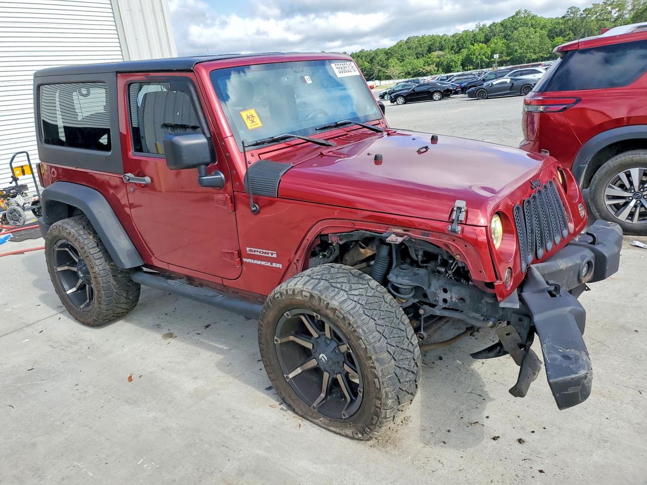 2013 Jeep Wrangler Sport Red vin: 1C4AJWAG6DL563963