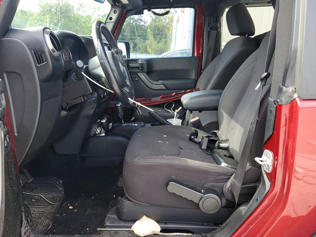 2013 Jeep Wrangler Sport Red vin: 1C4AJWAG6DL563963