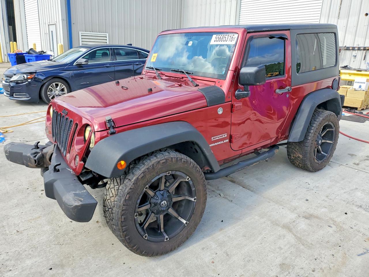 2013 Jeep Wrangler Sport Red vin: 1C4AJWAG6DL563963
