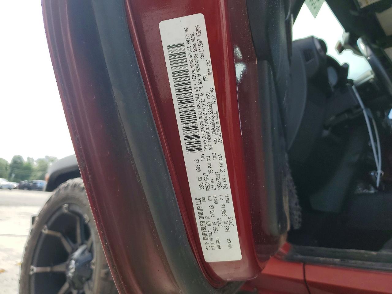 2013 Jeep Wrangler Sport Red vin: 1C4AJWAG6DL563963