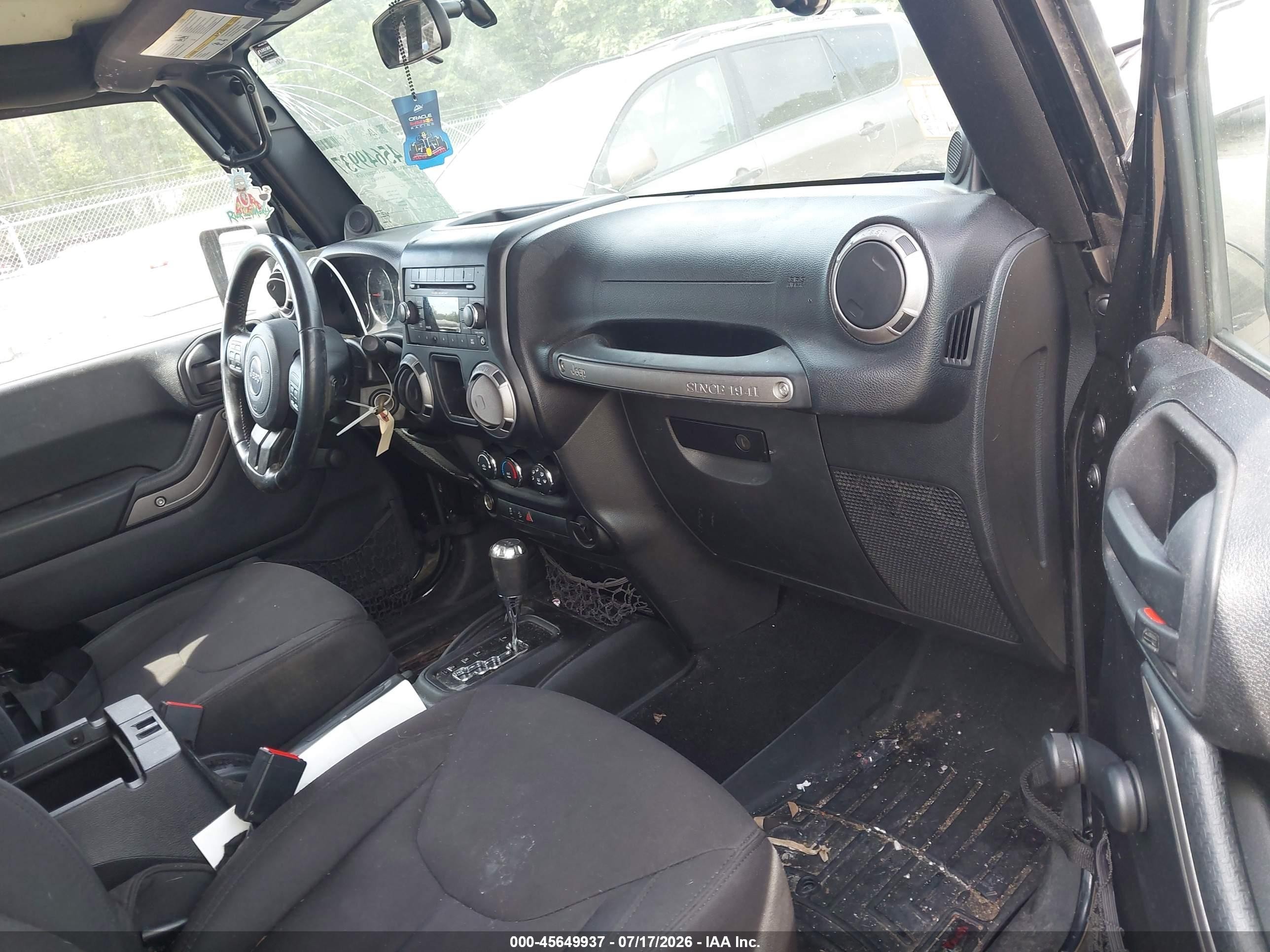 2013 Jeep Wrangler Sport Черный vin: 1C4AJWAG6DL649807