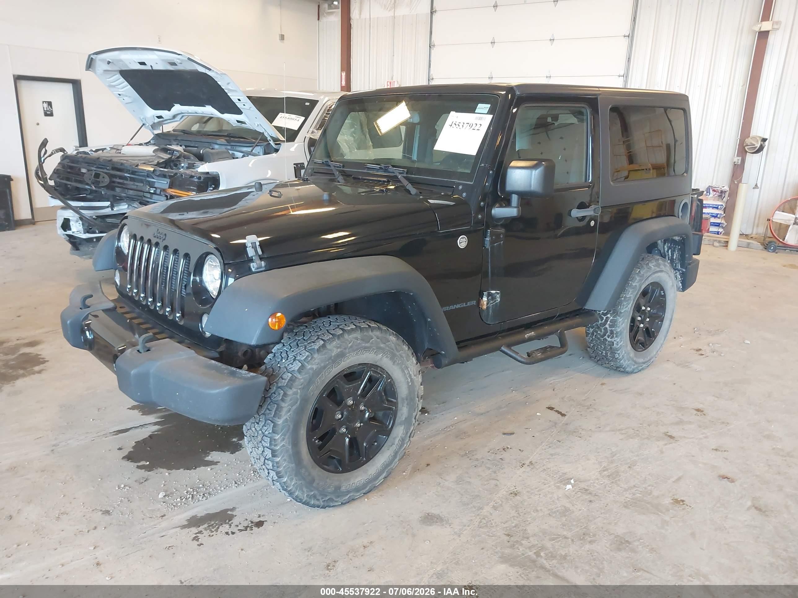 2015 Jeep Wrangler Willys Wheeler Black vin: 1C4AJWAG6FL565795