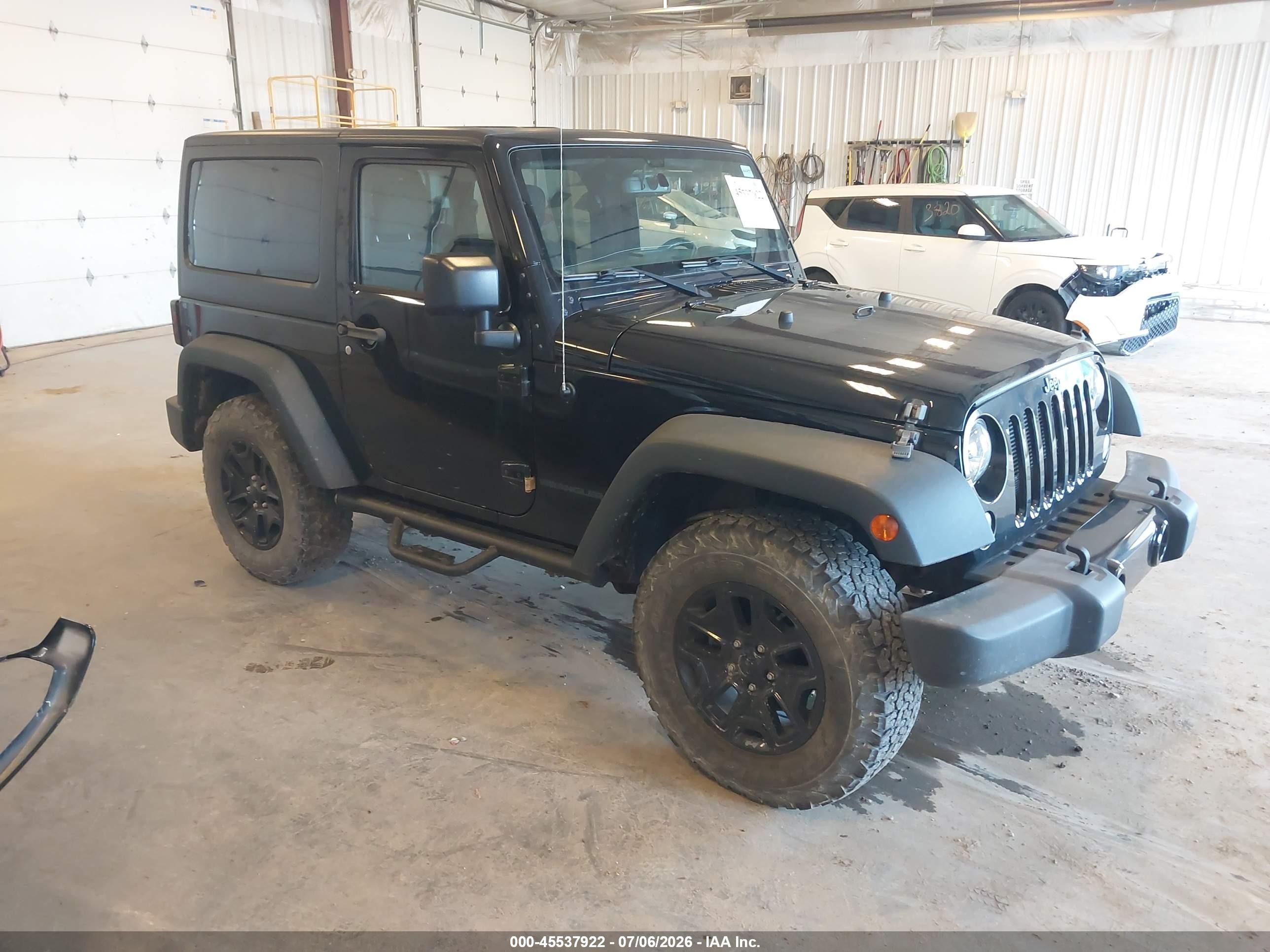 2015 Jeep Wrangler Willys Wheeler Black vin: 1C4AJWAG6FL565795