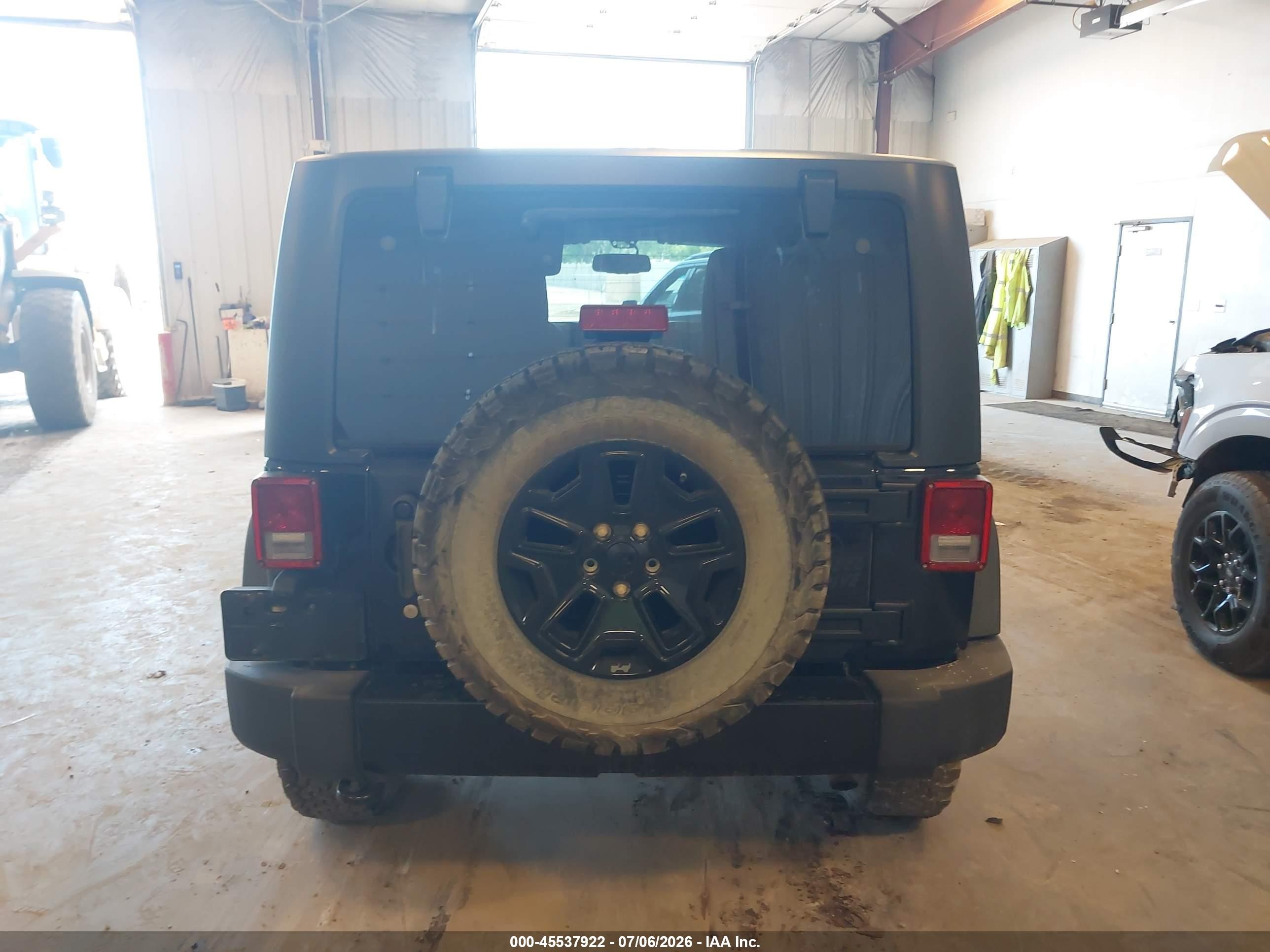 2015 Jeep Wrangler Willys Wheeler Black vin: 1C4AJWAG6FL565795