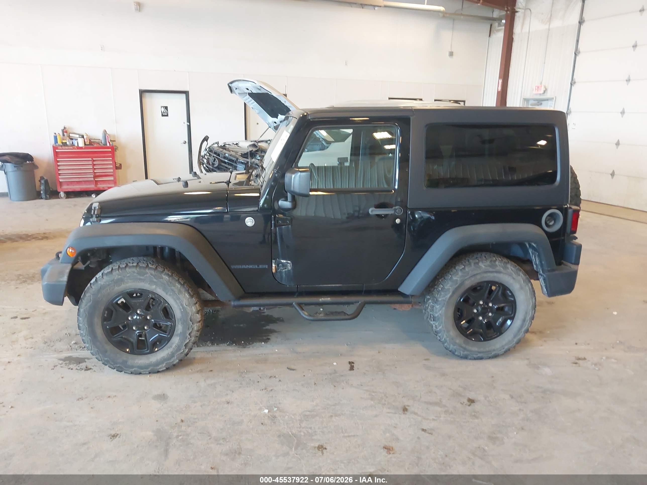 2015 Jeep Wrangler Willys Wheeler Black vin: 1C4AJWAG6FL565795