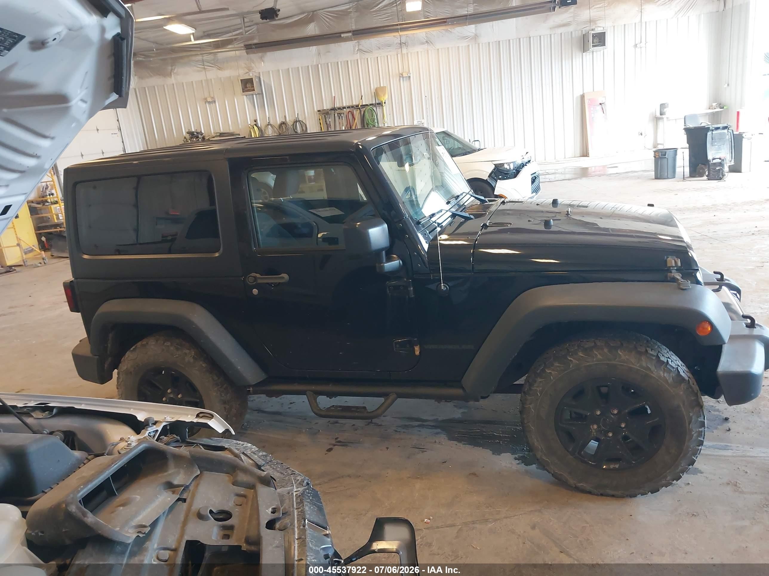 2015 Jeep Wrangler Willys Wheeler Black vin: 1C4AJWAG6FL565795