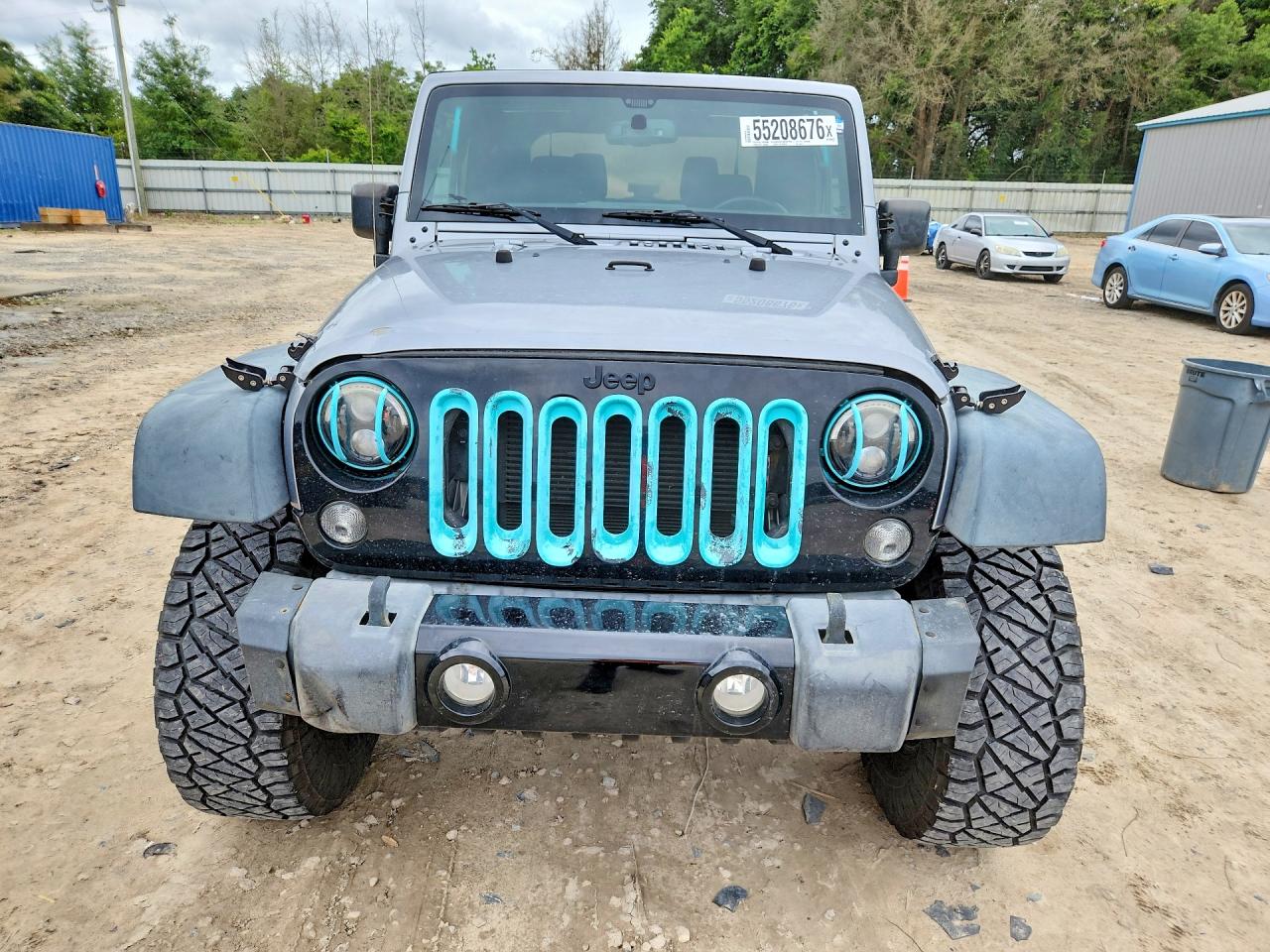 2015 Jeep Wrangler Sport Gray vin: 1C4AJWAG6FL620715