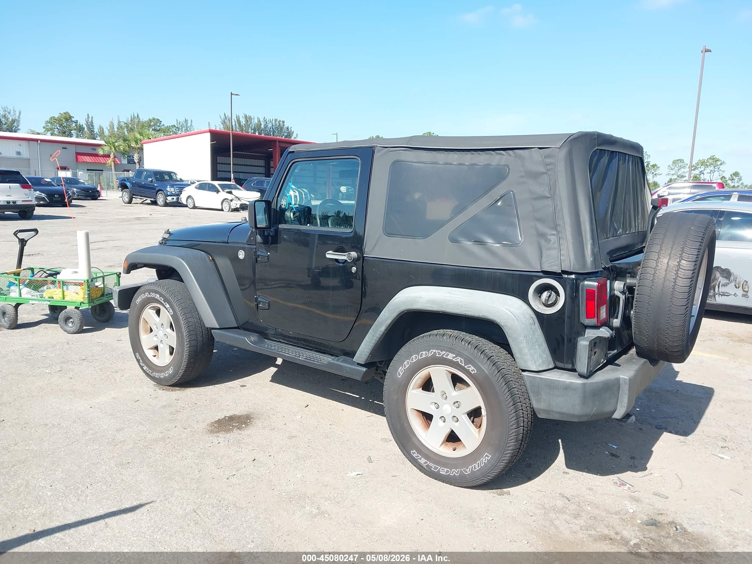 2012 Jeep Wrangler Sport Черный vin: 1C4AJWAG7CL134801