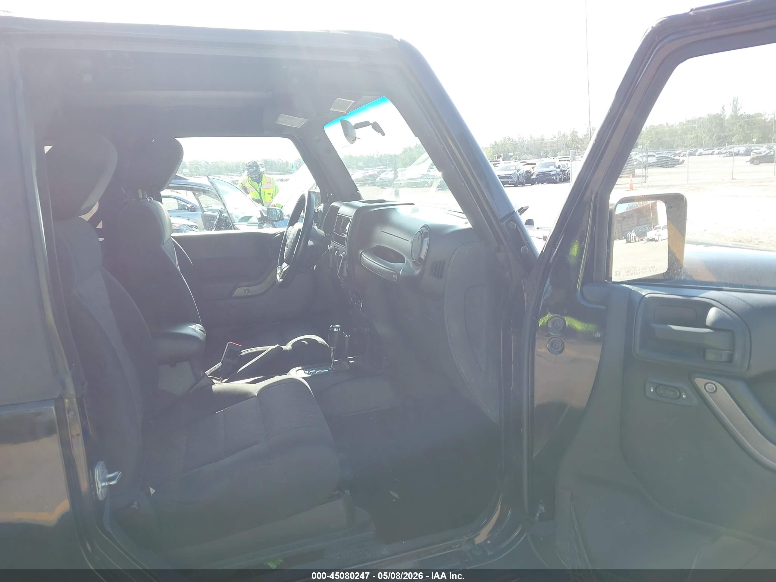 2012 Jeep Wrangler Sport Черный vin: 1C4AJWAG7CL134801