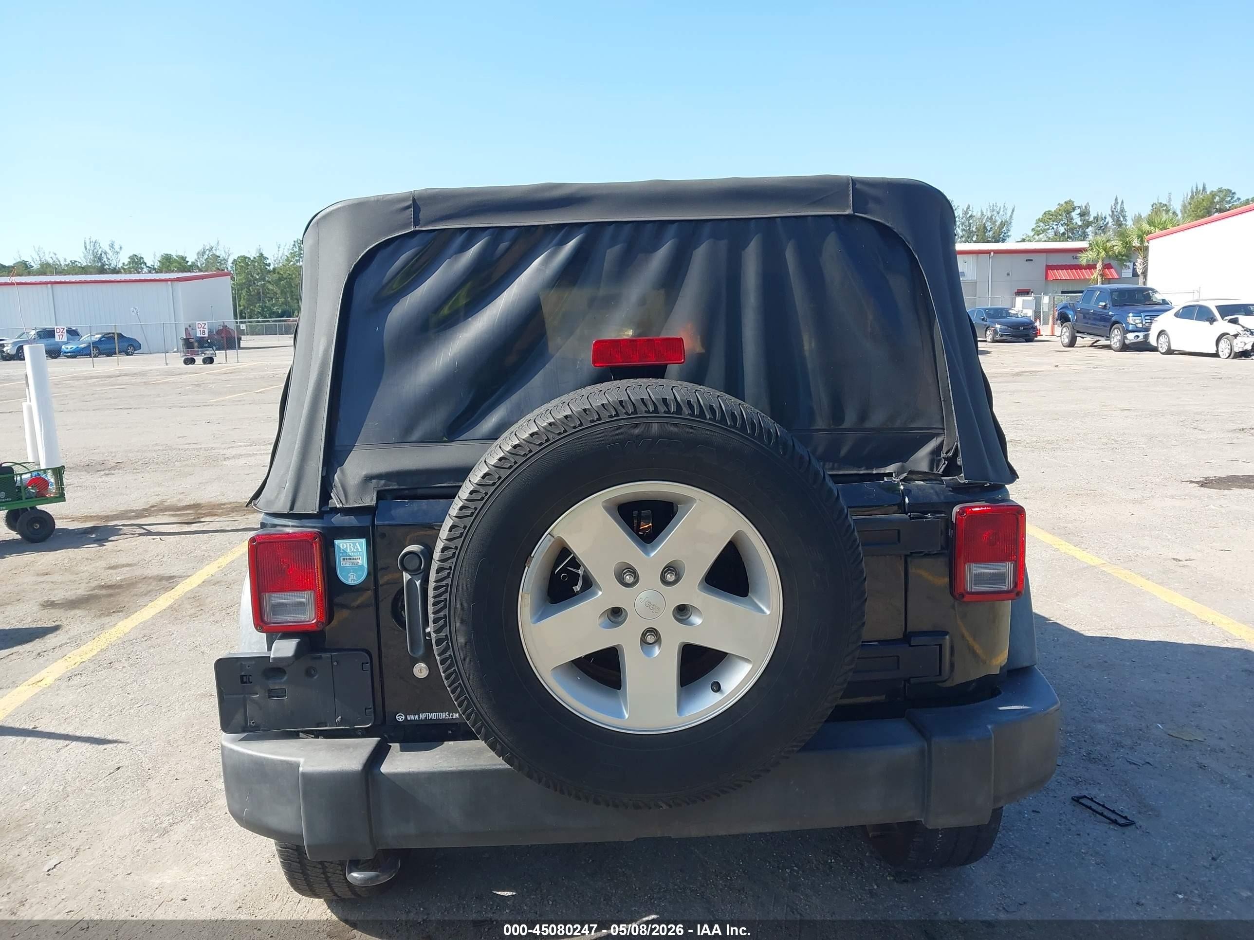 2012 Jeep Wrangler Sport Черный vin: 1C4AJWAG7CL134801