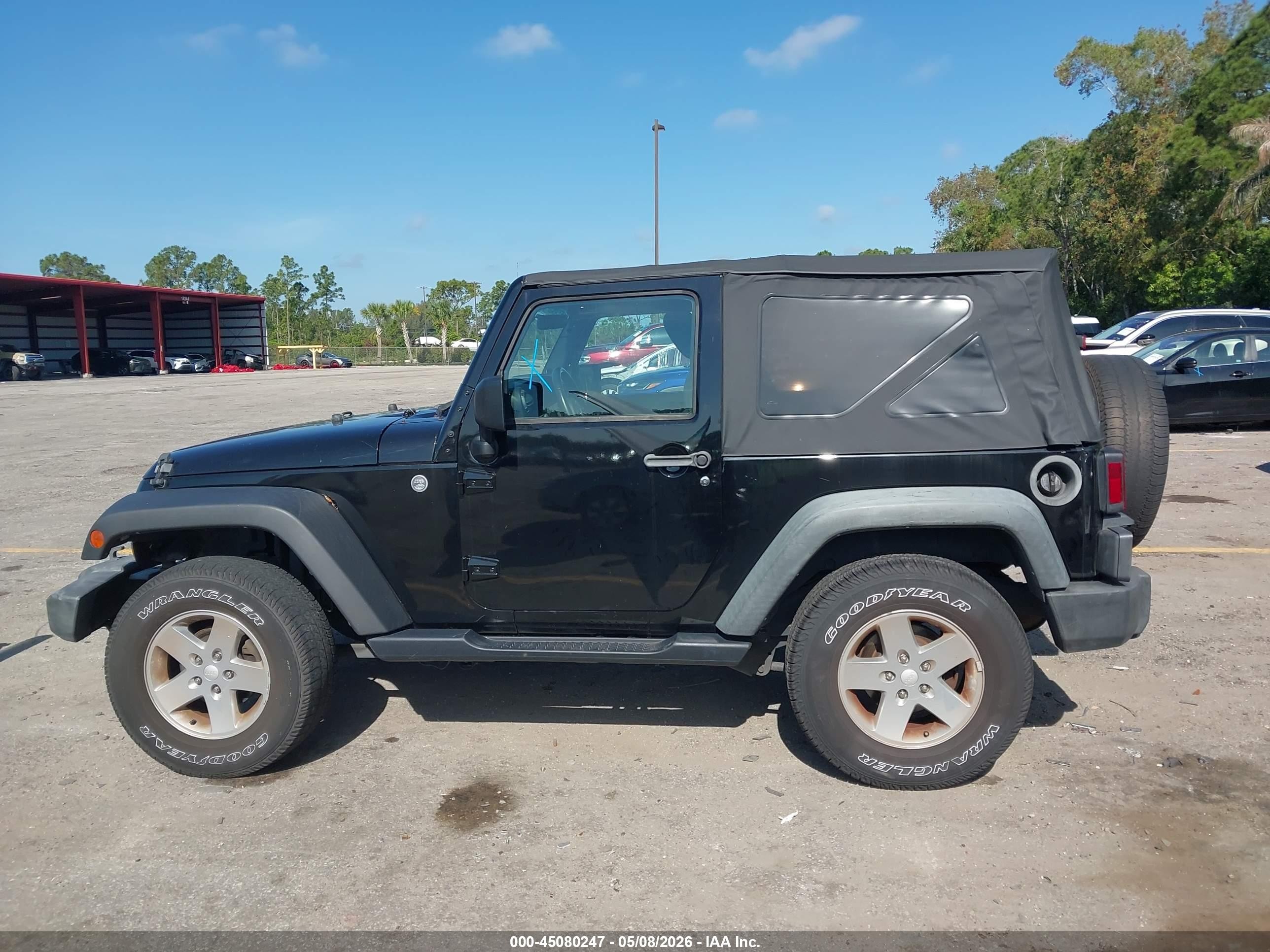 2012 Jeep Wrangler Sport Черный vin: 1C4AJWAG7CL134801